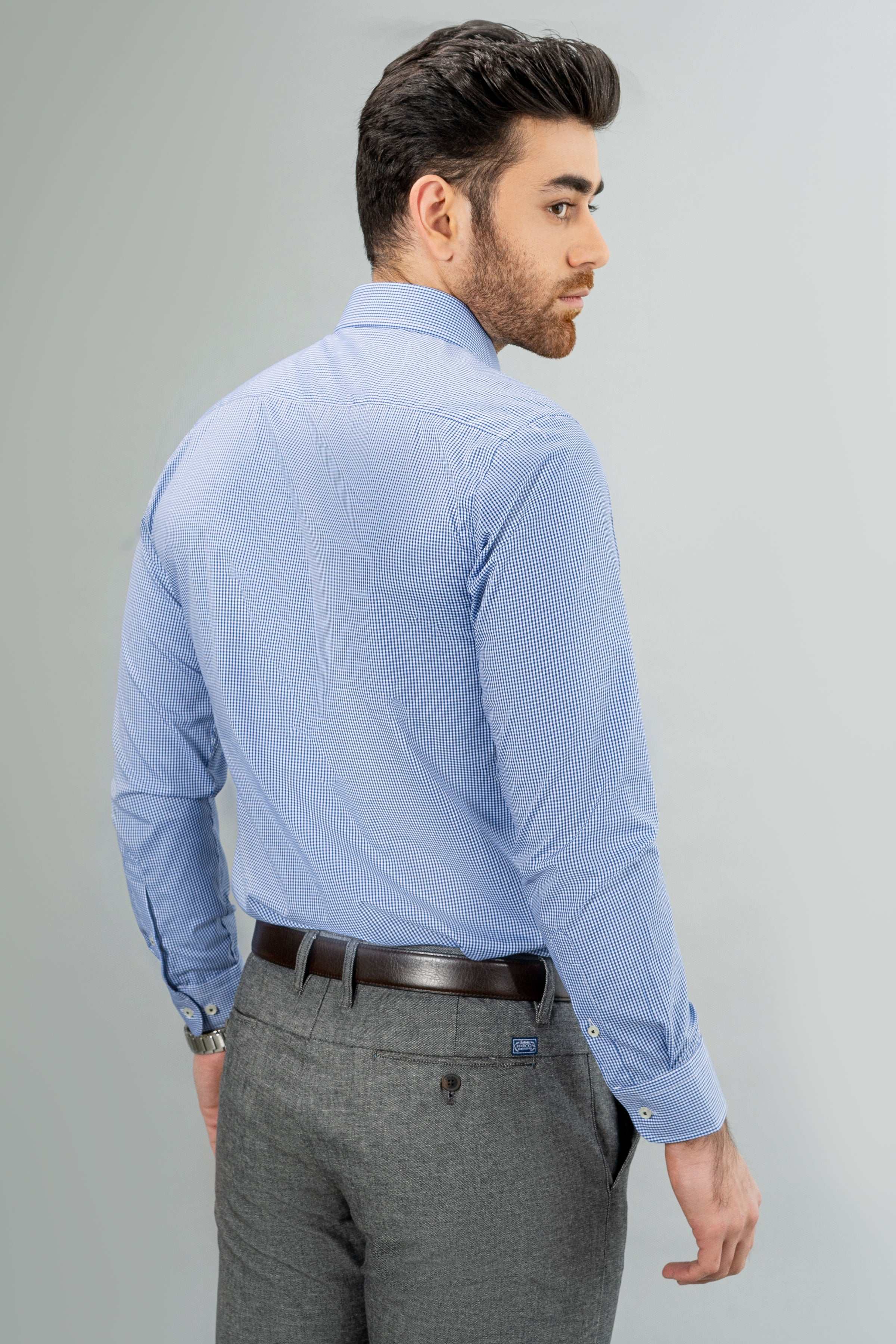 SEMI FORMAL BLUE WHITE at Charcoal Clothing