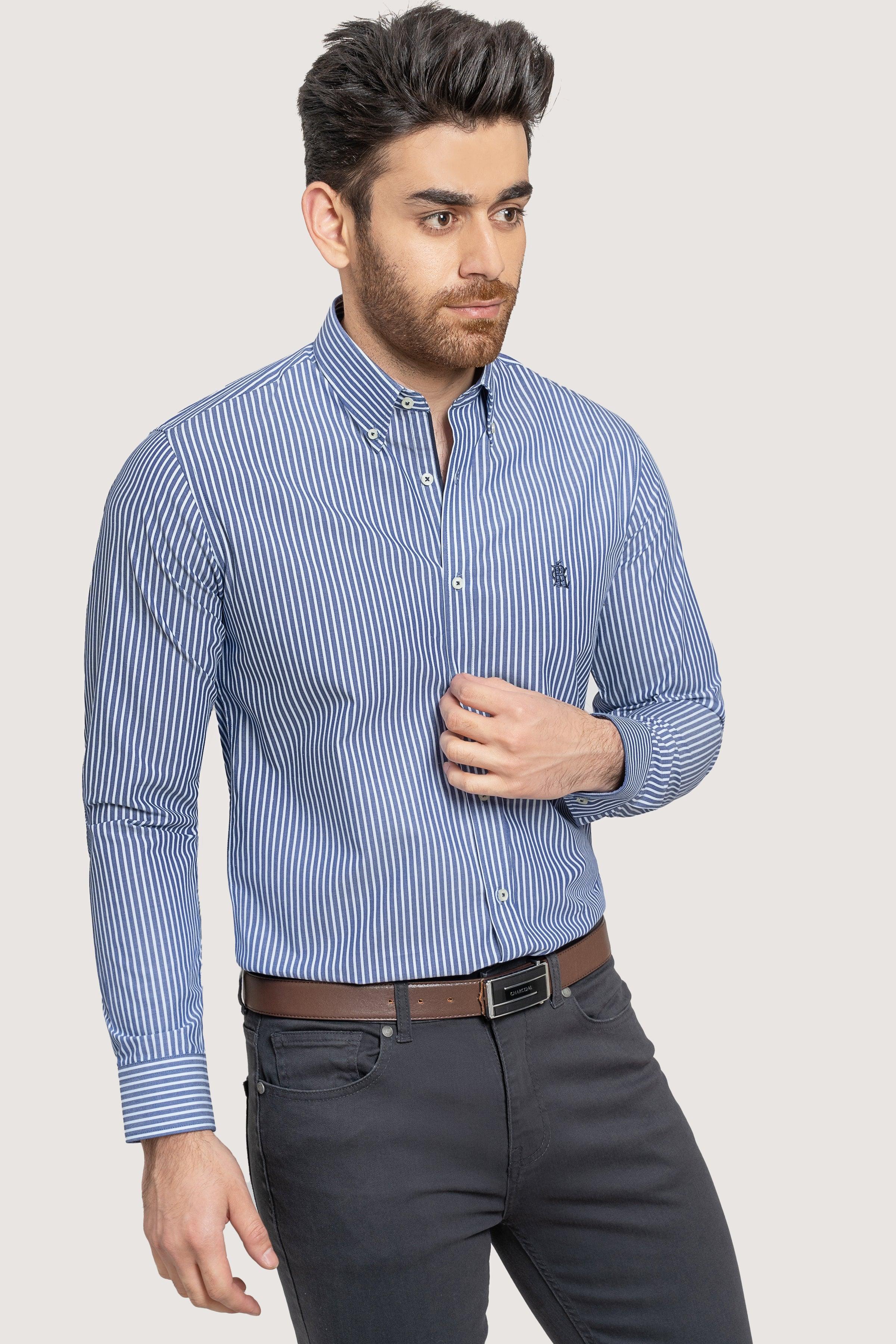 SEMI FORMAL CHAMBRAY BLUE at Charcoal Clothing