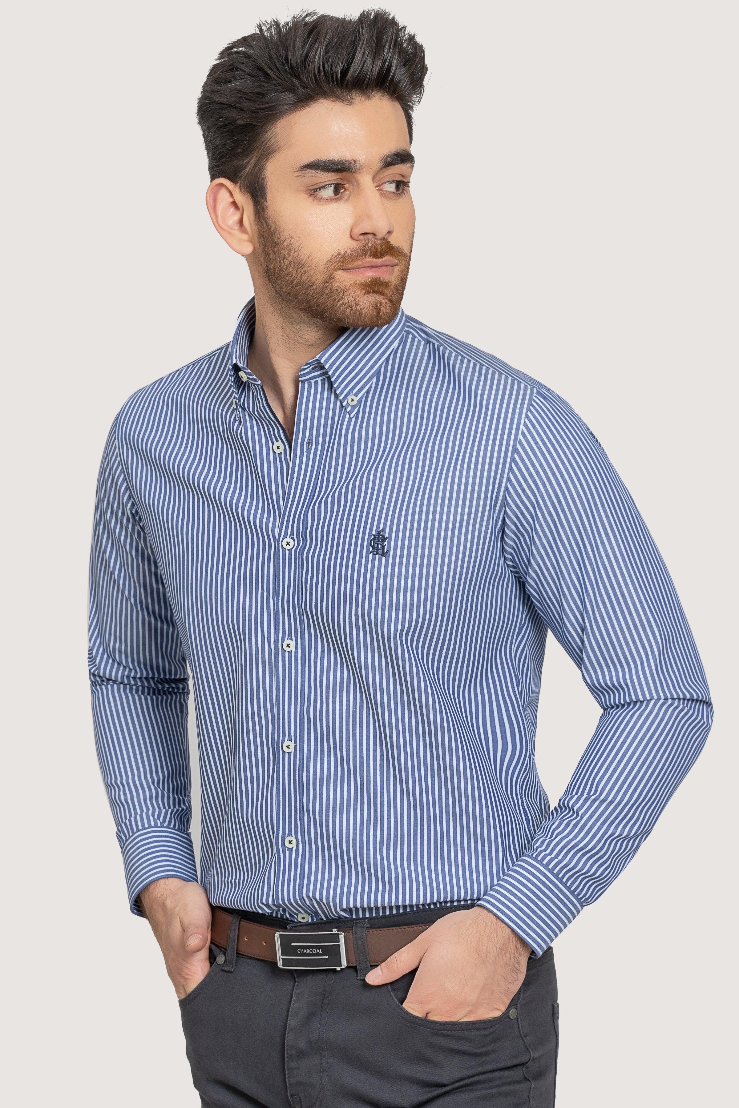 SEMI FORMAL CHAMBRAY BLUE at Charcoal Clothing
