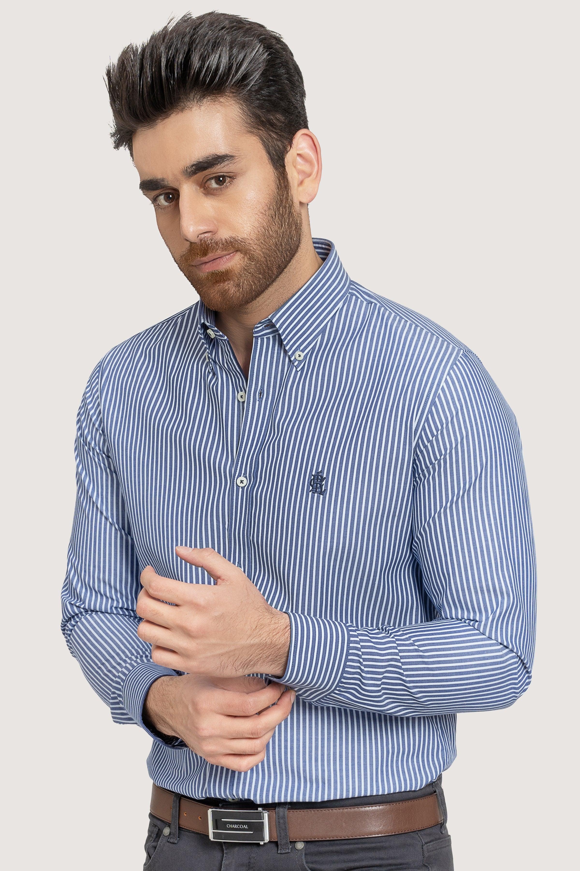 SEMI FORMAL CHAMBRAY BLUE at Charcoal Clothing
