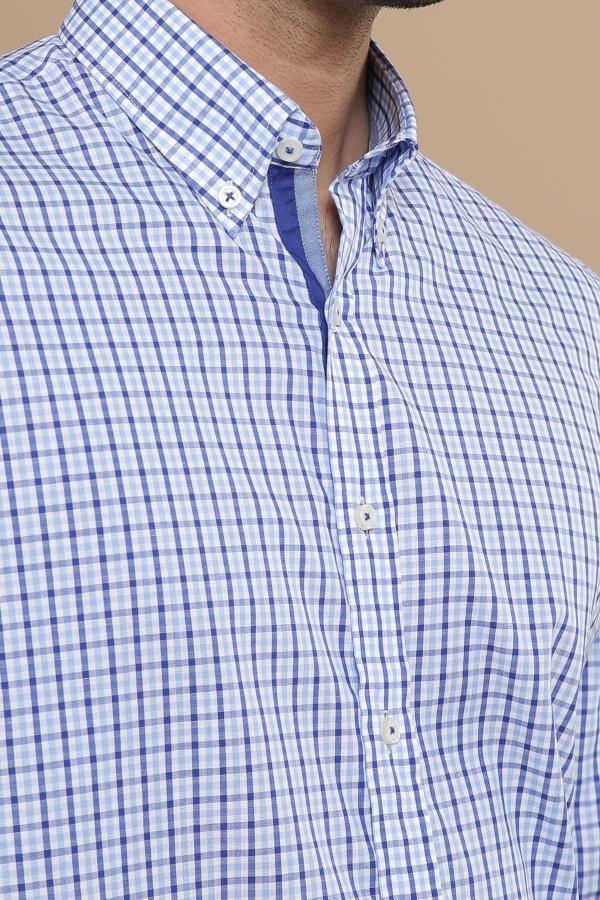 SEMI FORMAL FULL SLEEVE SLIM FIT SKY BLUE at Charcoal Clothing