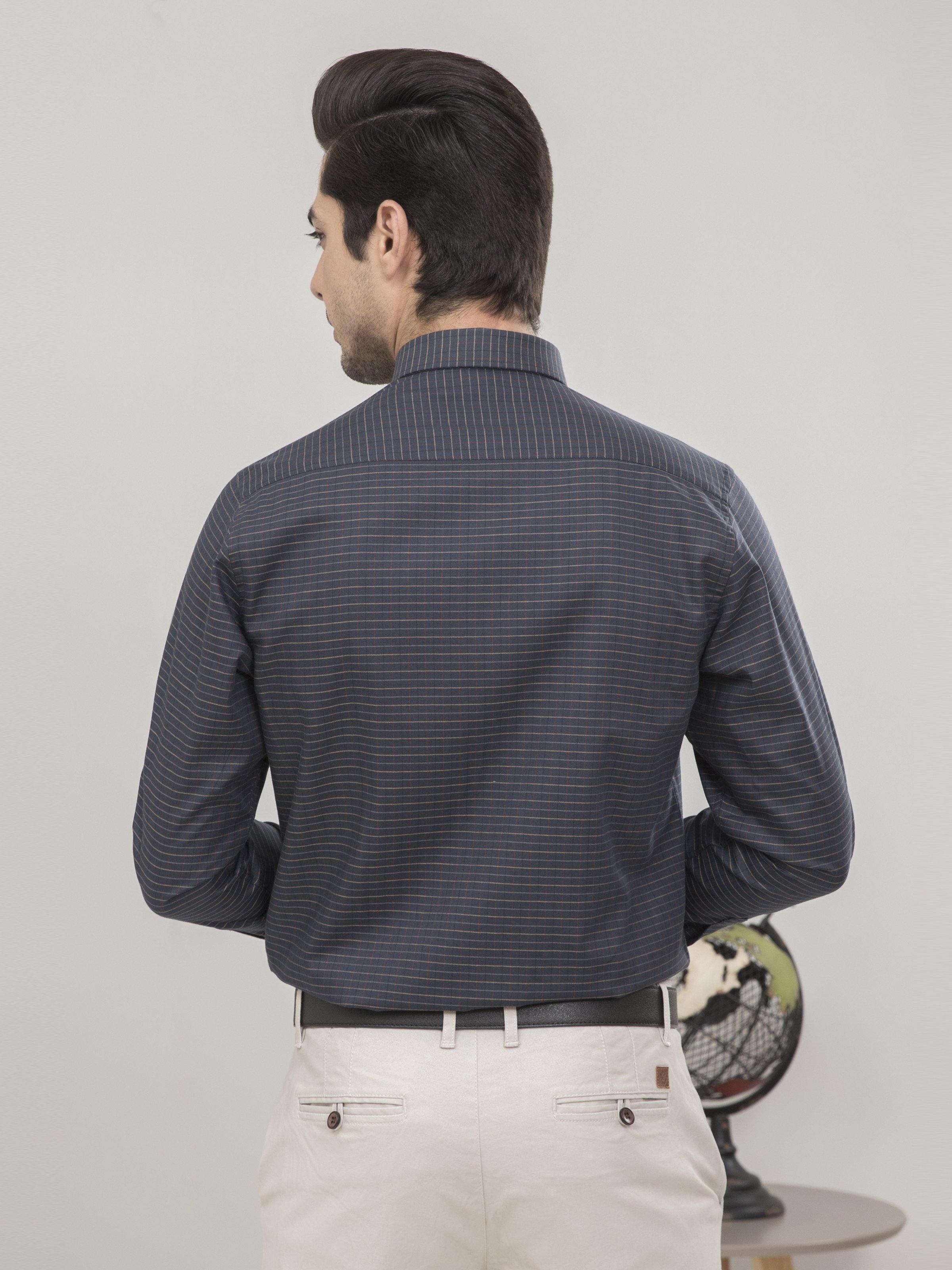 SEMI FORMAL FULL SLEEVES DARK GREY at Charcoal Clothing
