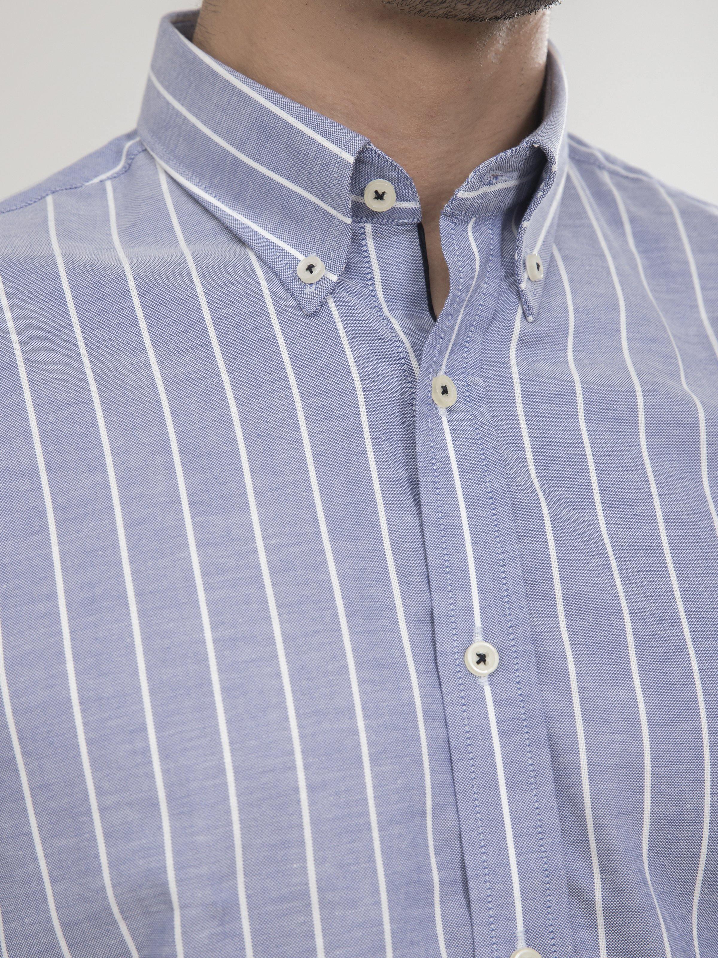 SEMI FORMAL FULL SLEEVES SKY WHITE LINING at Charcoal Clothing