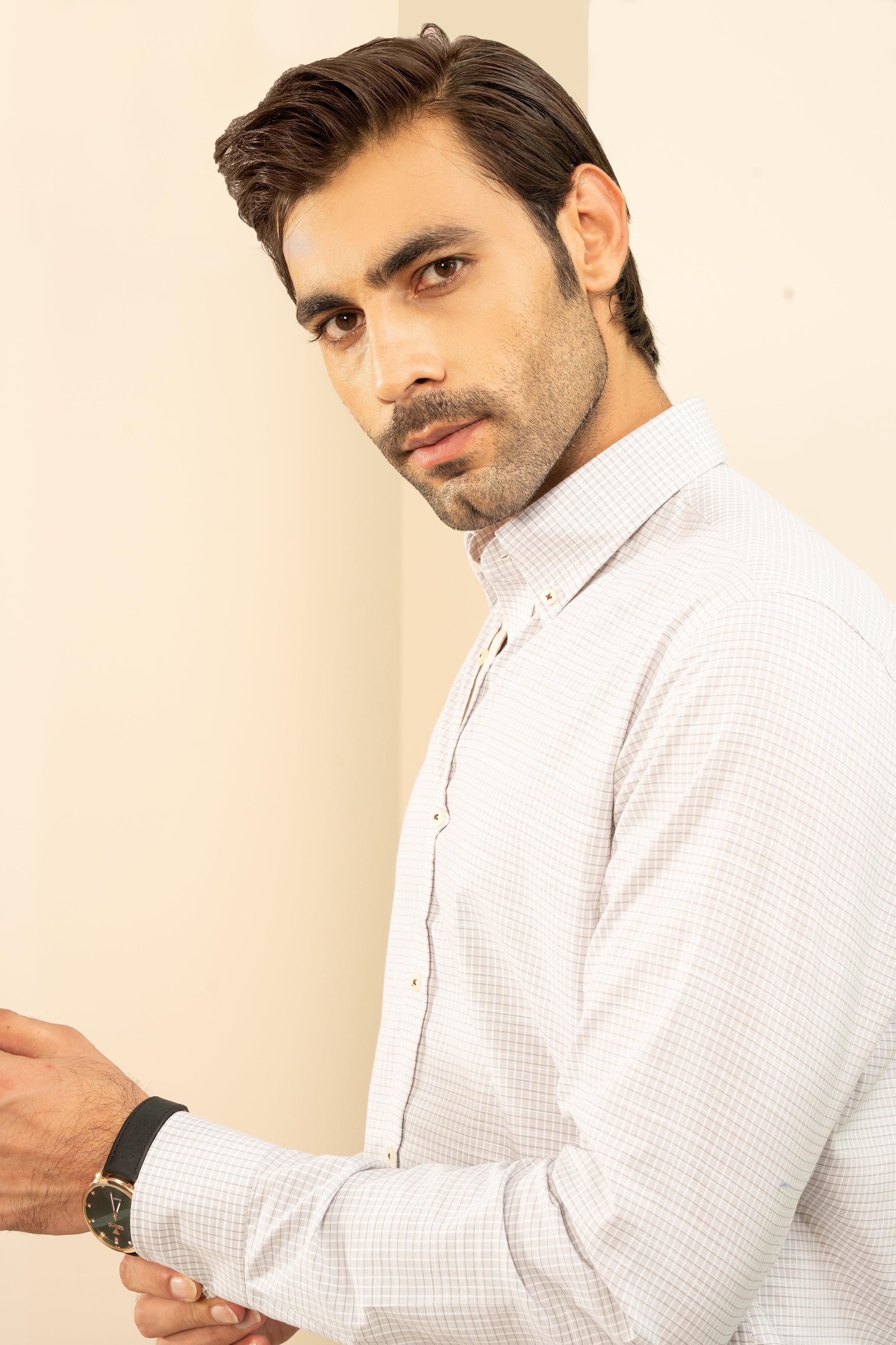 SEMI FORMAL GREY WHITE at Charcoal Clothing