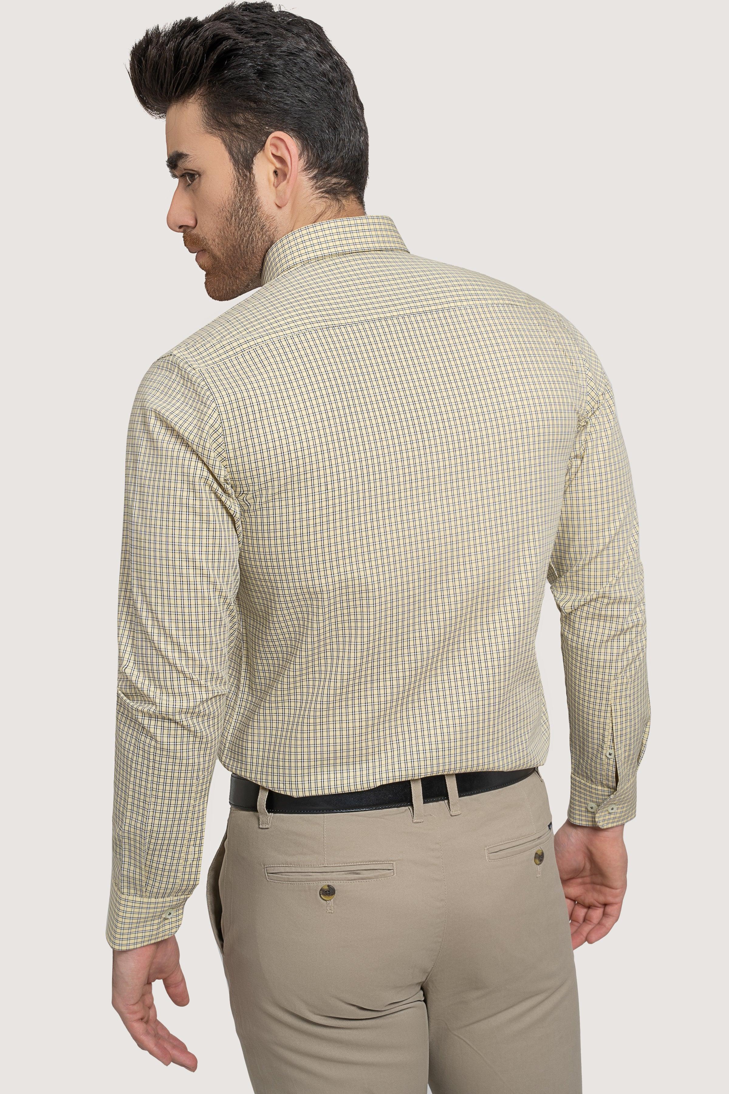 SEMI FORMAL LIME YELLOW CHECK at Charcoal Clothing