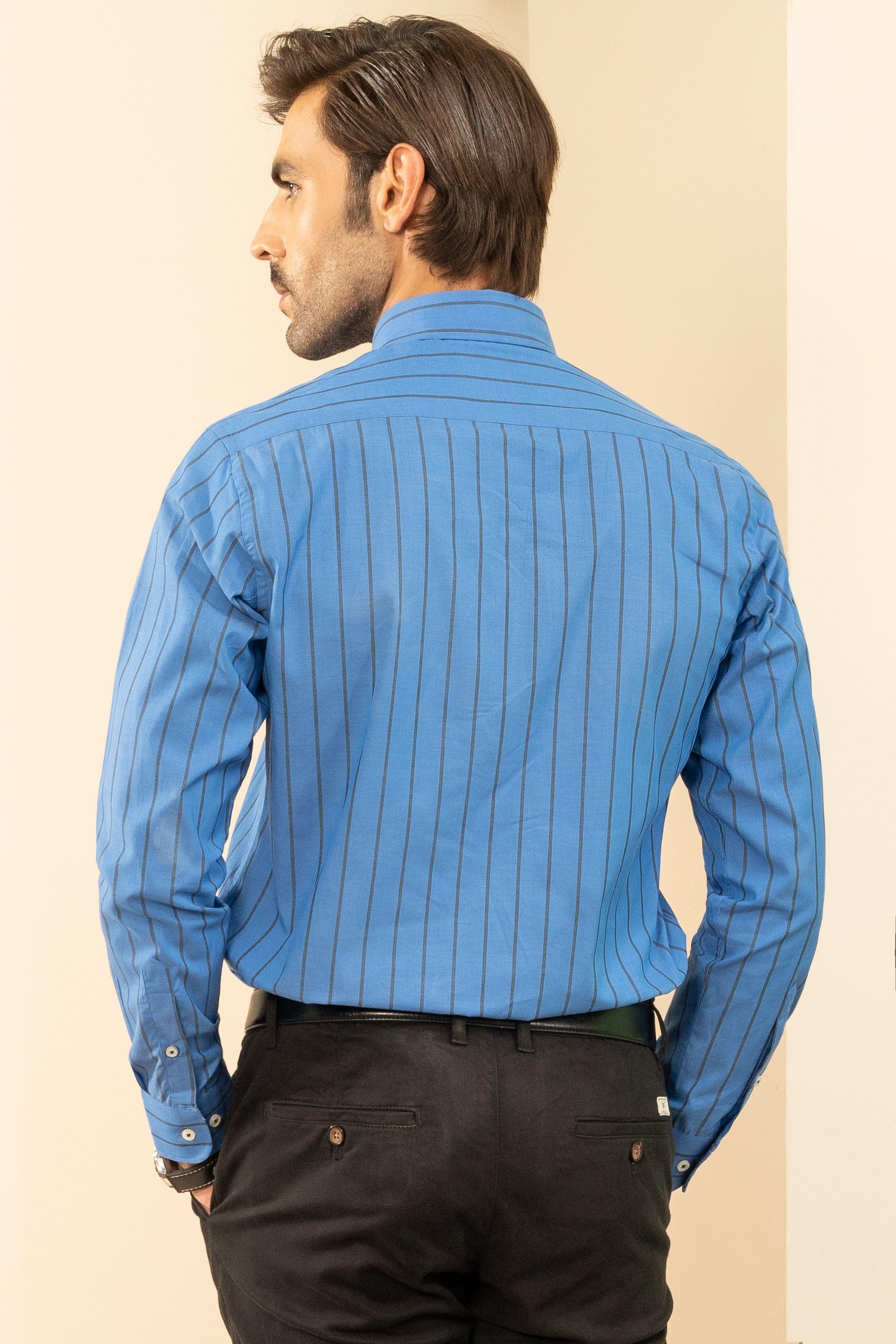 SEMI FORMAL ROYAL NAVY STRIPES at Charcoal Clothing