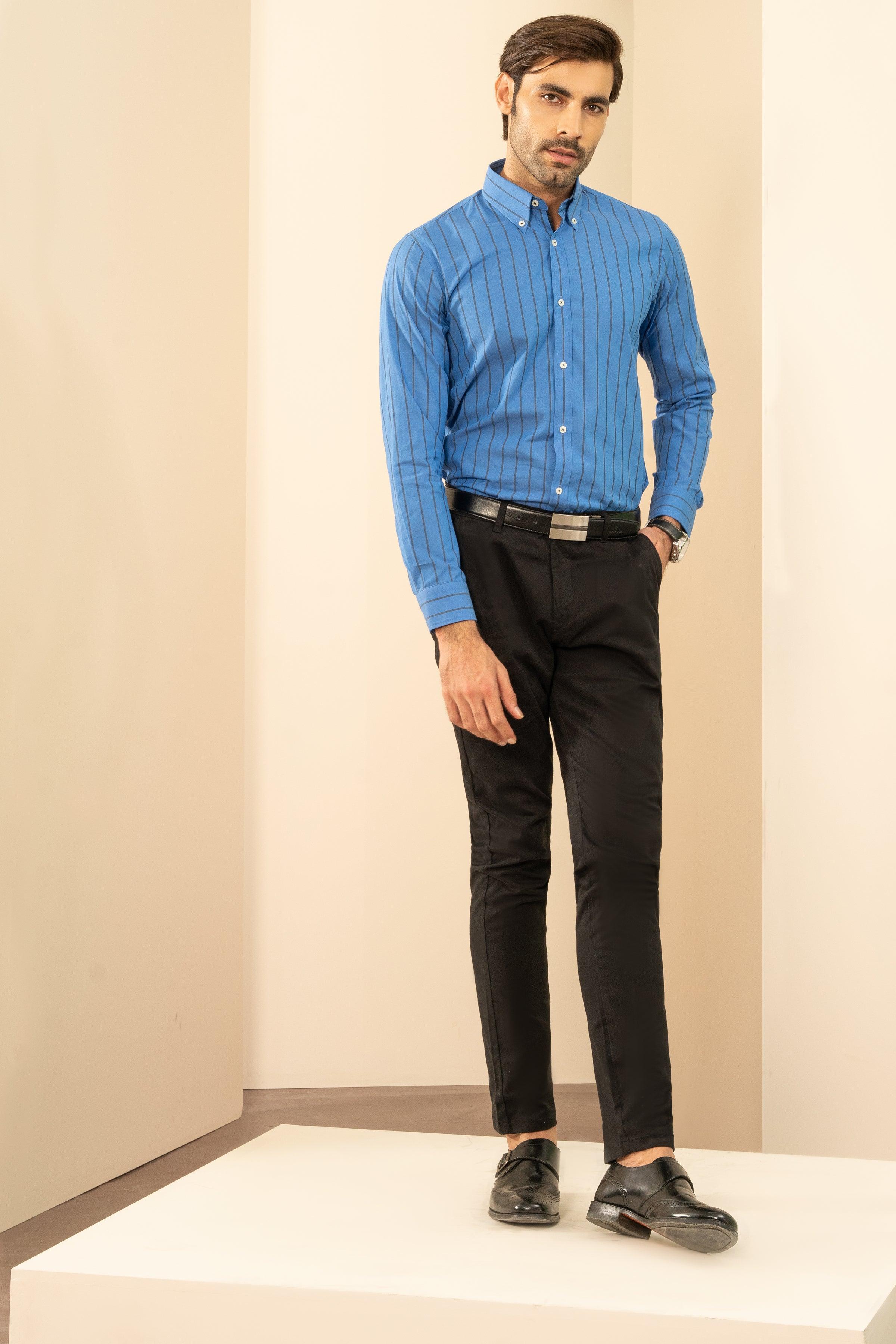 SEMI FORMAL ROYAL NAVY STRIPES at Charcoal Clothing