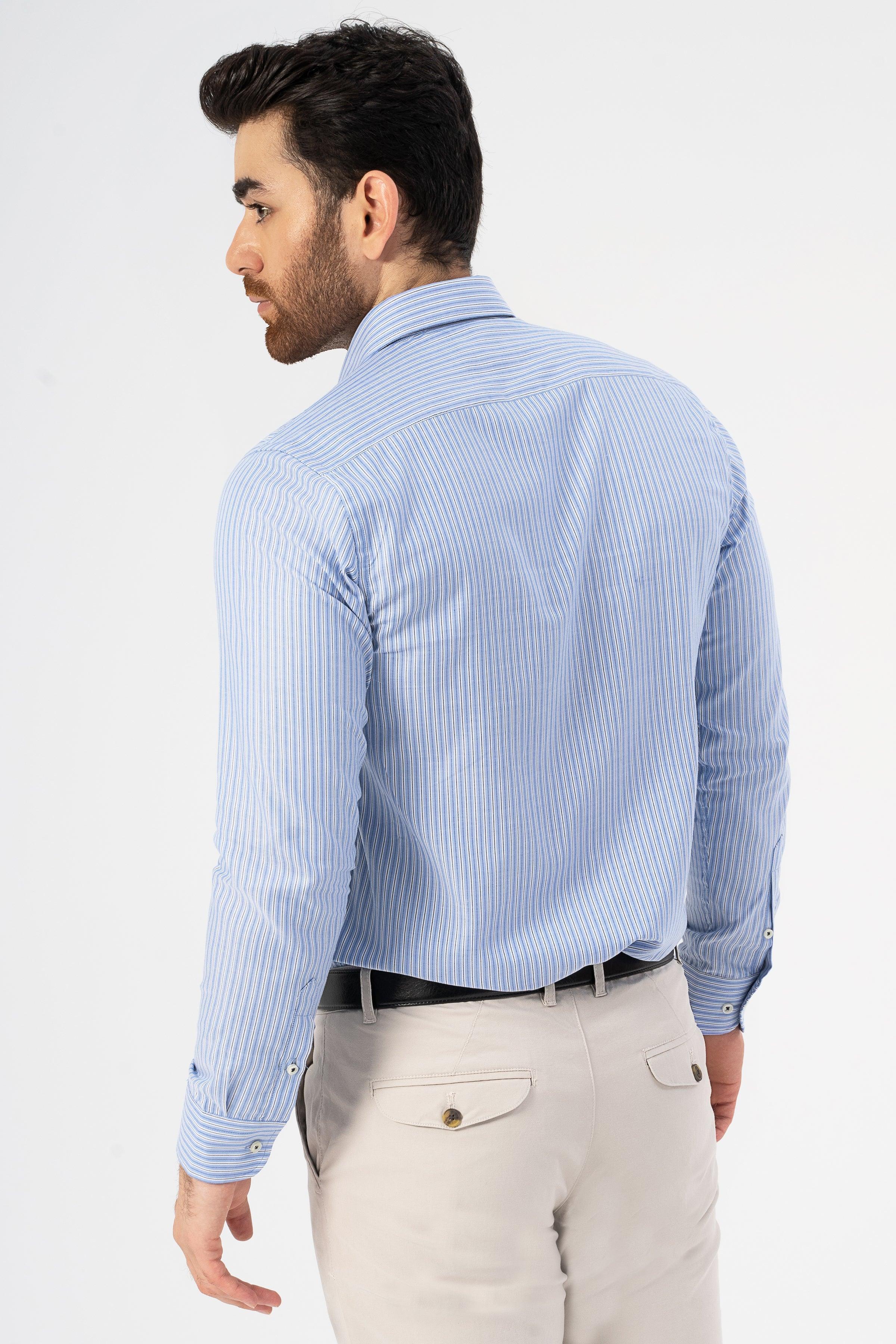 SEMI FORMAL SHIRT BLUE at Charcoal Clothing