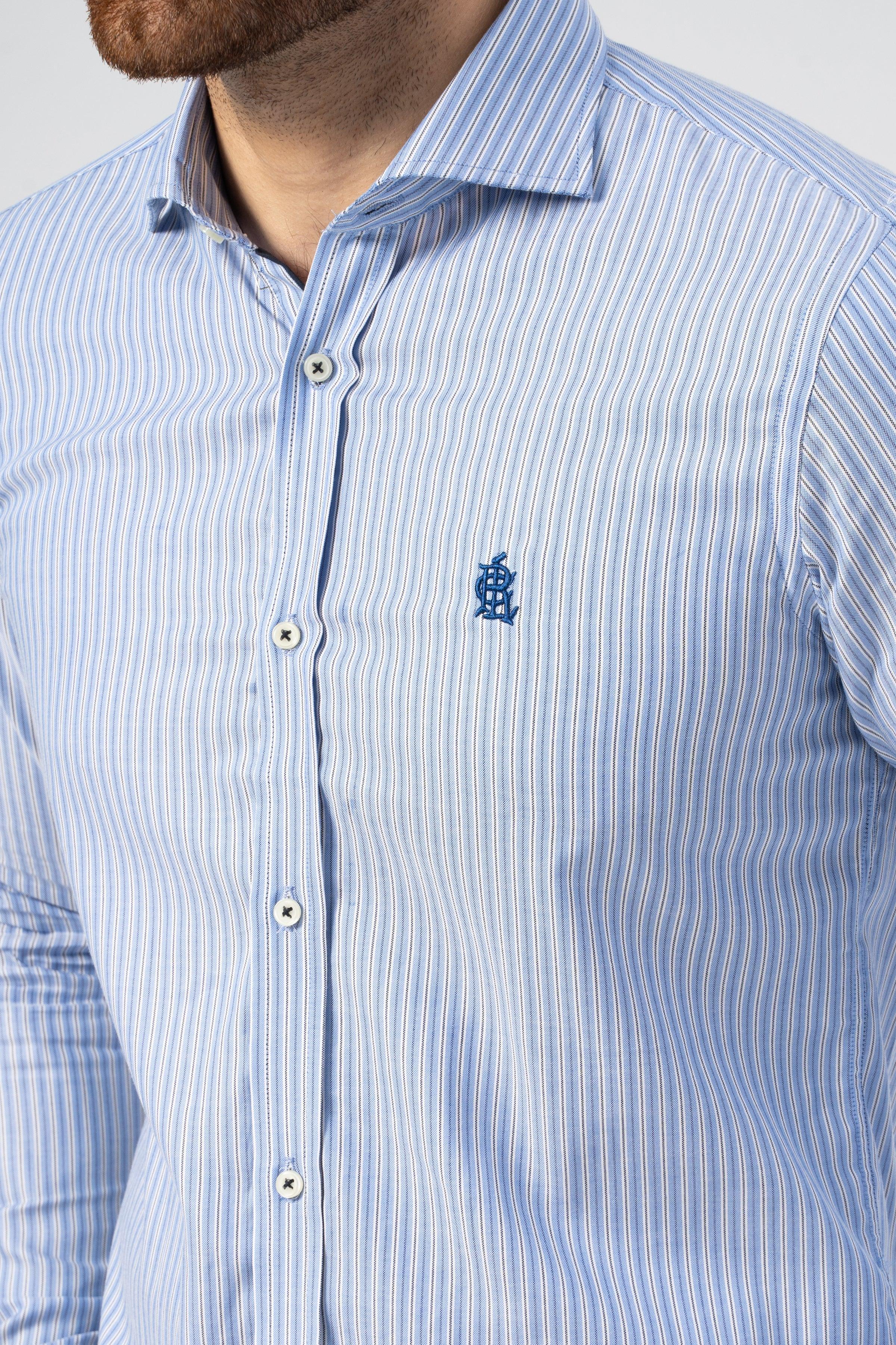 SEMI FORMAL SHIRT BLUE at Charcoal Clothing