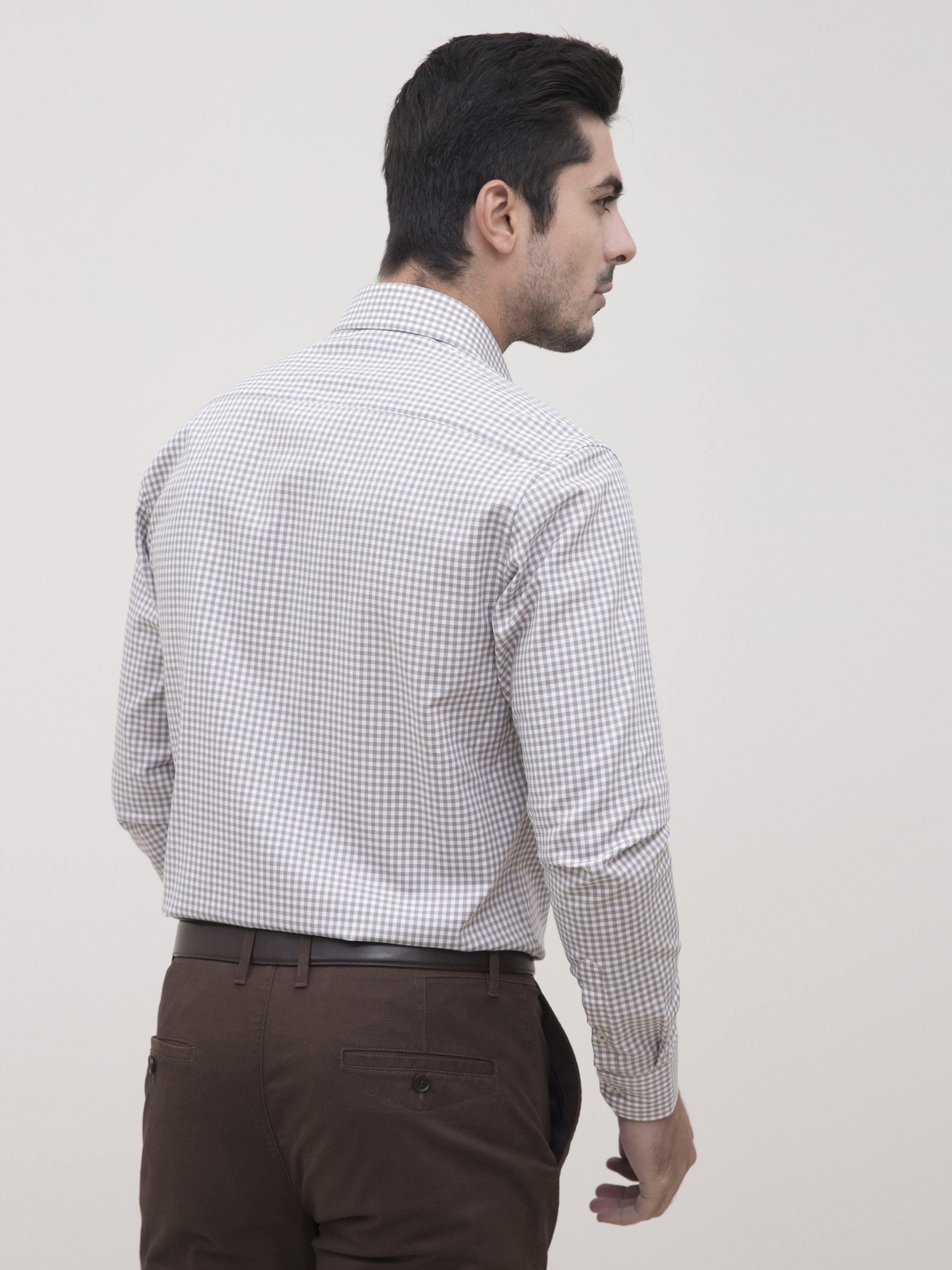 SEMI FORMAL SHIRT FULL SLEEVE LIGHT GREEN at Charcoal Clothing