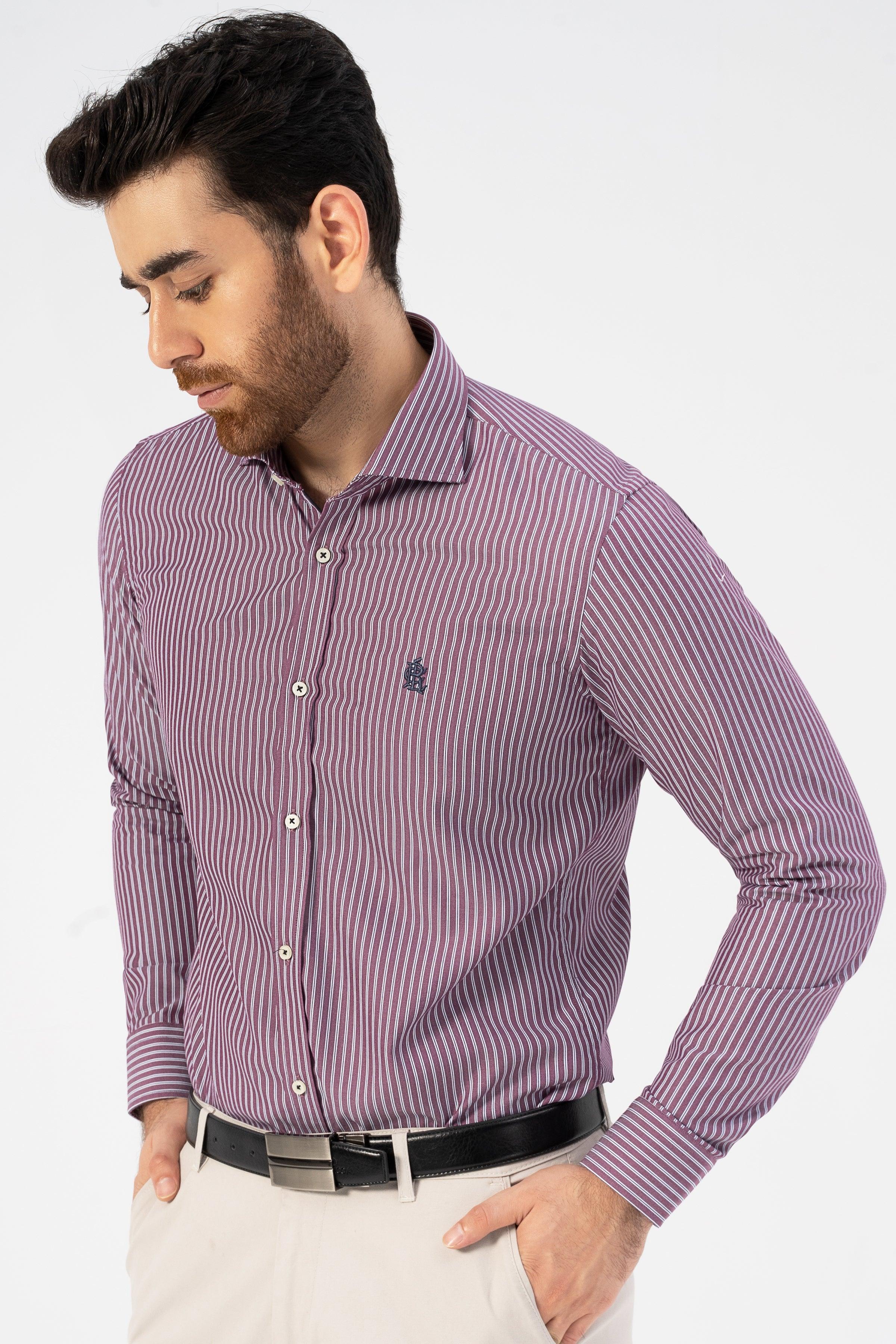 SEMI FORMAL SHIRT MAROON at Charcoal Clothing