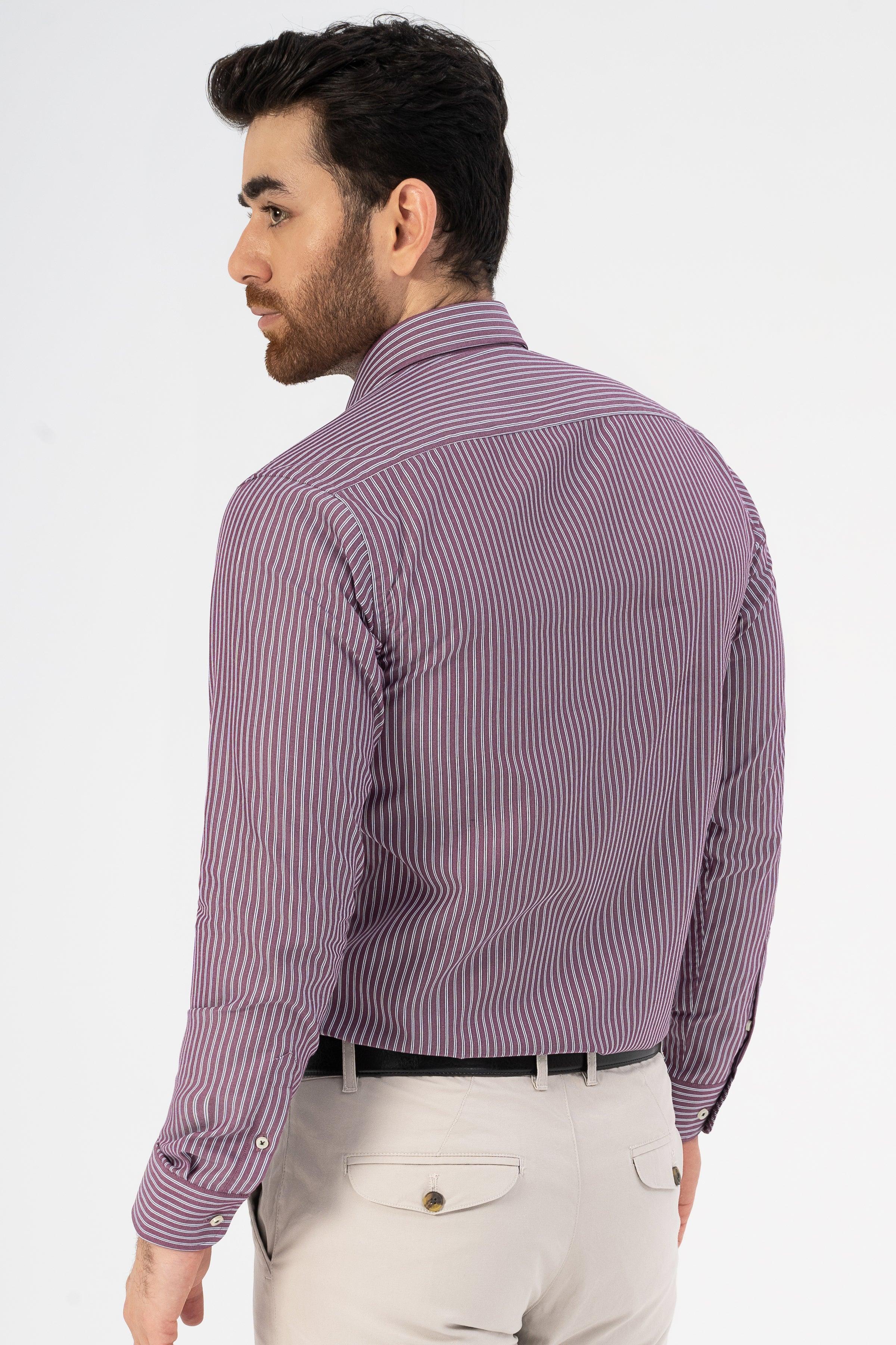 SEMI FORMAL SHIRT MAROON at Charcoal Clothing