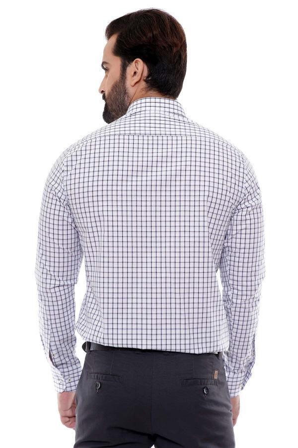 SEMI FORMAL SHIRTS BUTTON DOWN FULL SLEEVE OFF WHITE at Charcoal Clothing