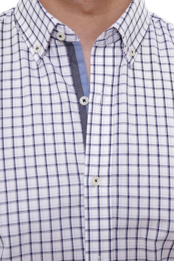 SEMI FORMAL SHIRTS BUTTON DOWN FULL SLEEVE OFF WHITE at Charcoal Clothing