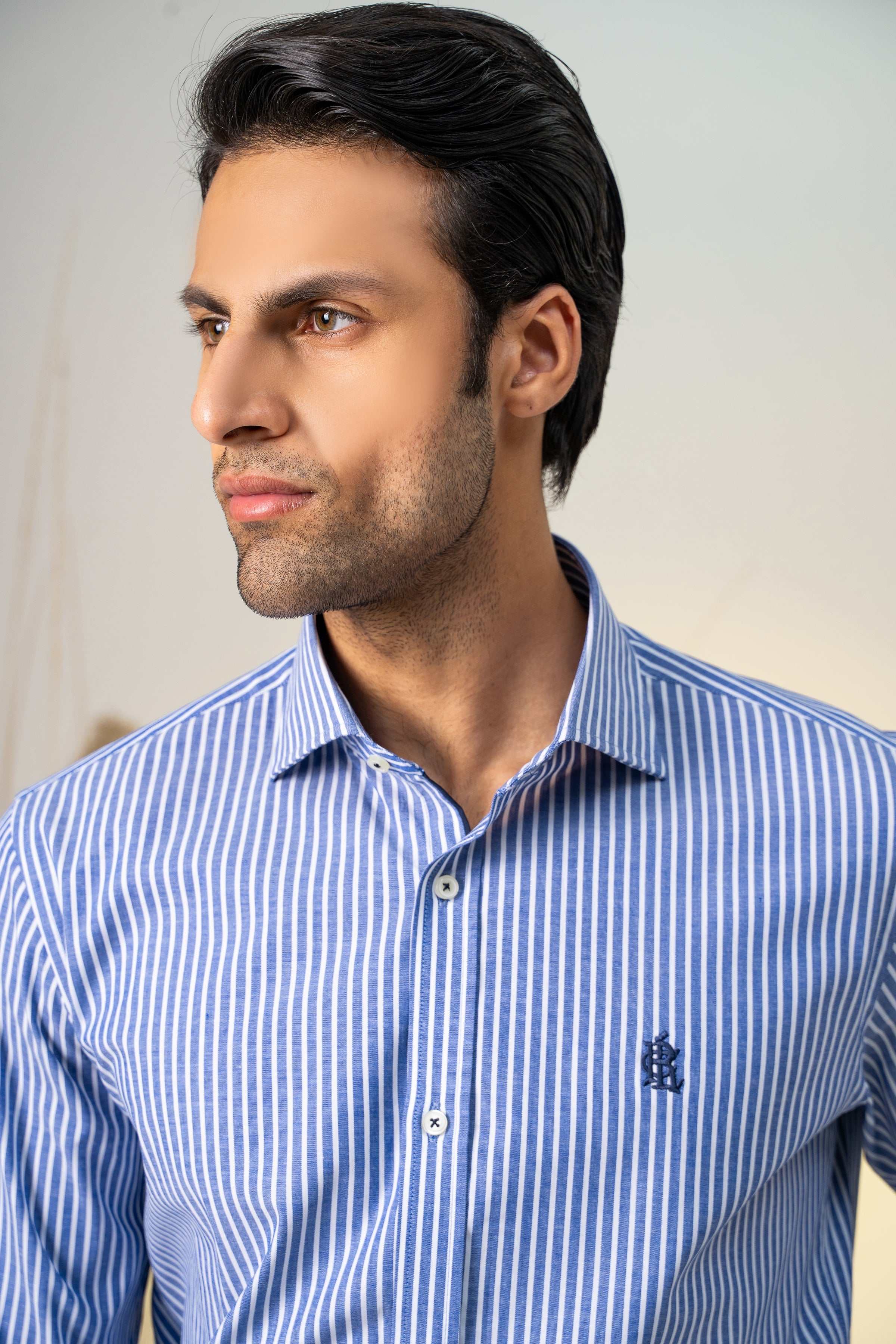 SEMI FORMAL SKY WHITE LINE at Charcoal Clothing