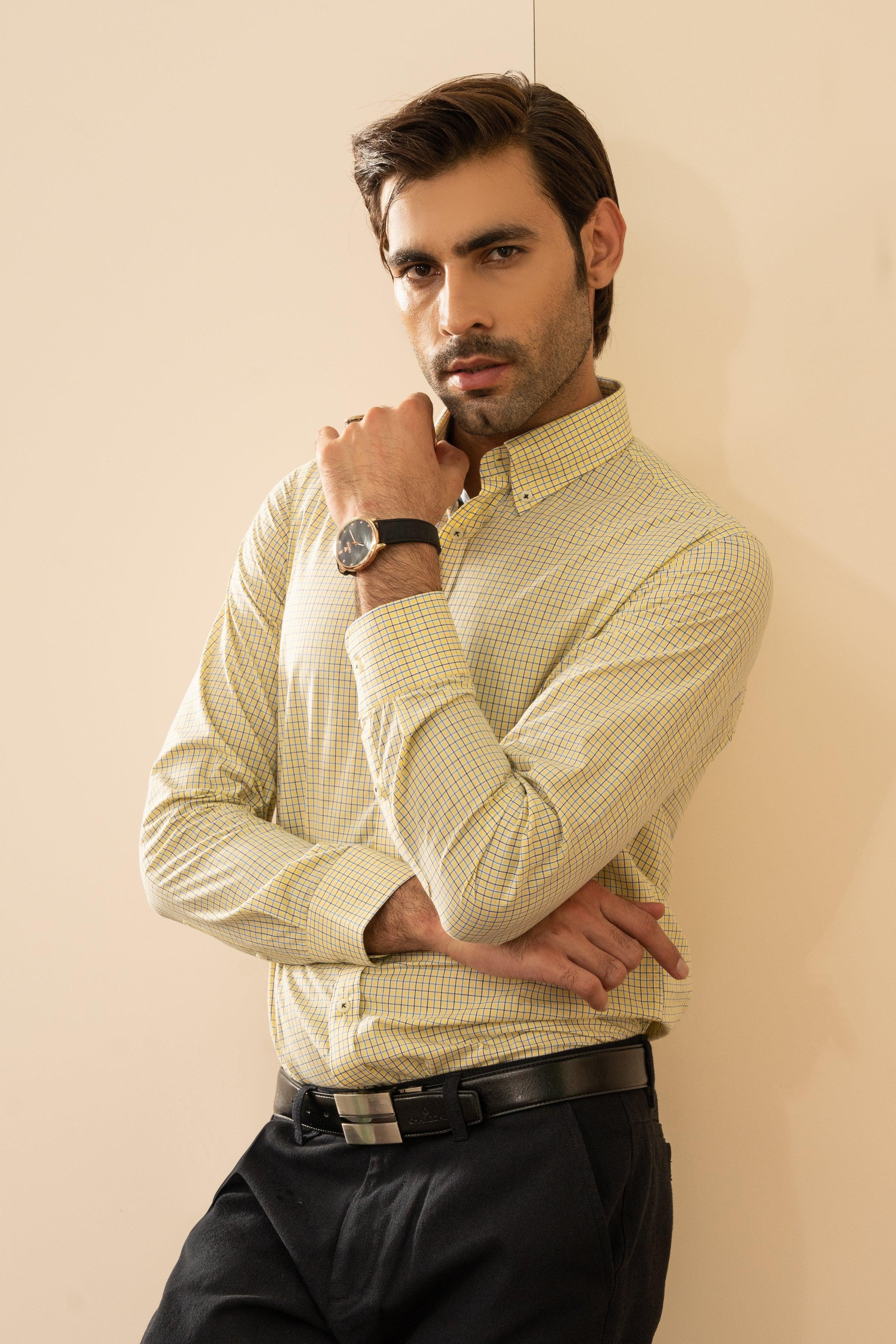 SEMI FORMAL YELLOW BLUE at Charcoal Clothing