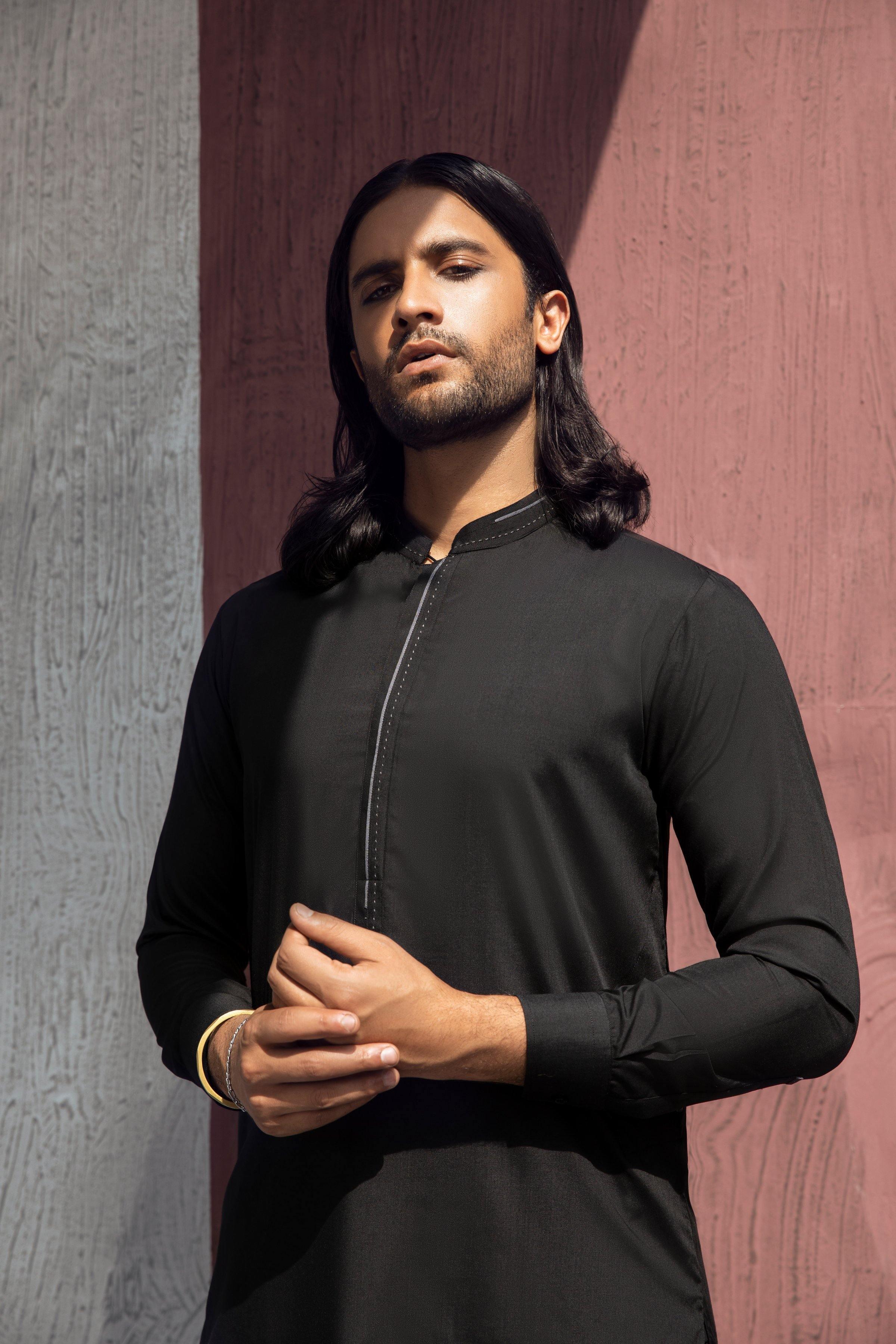 SHALWAR KAMEEZ BLACK at Charcoal Clothing