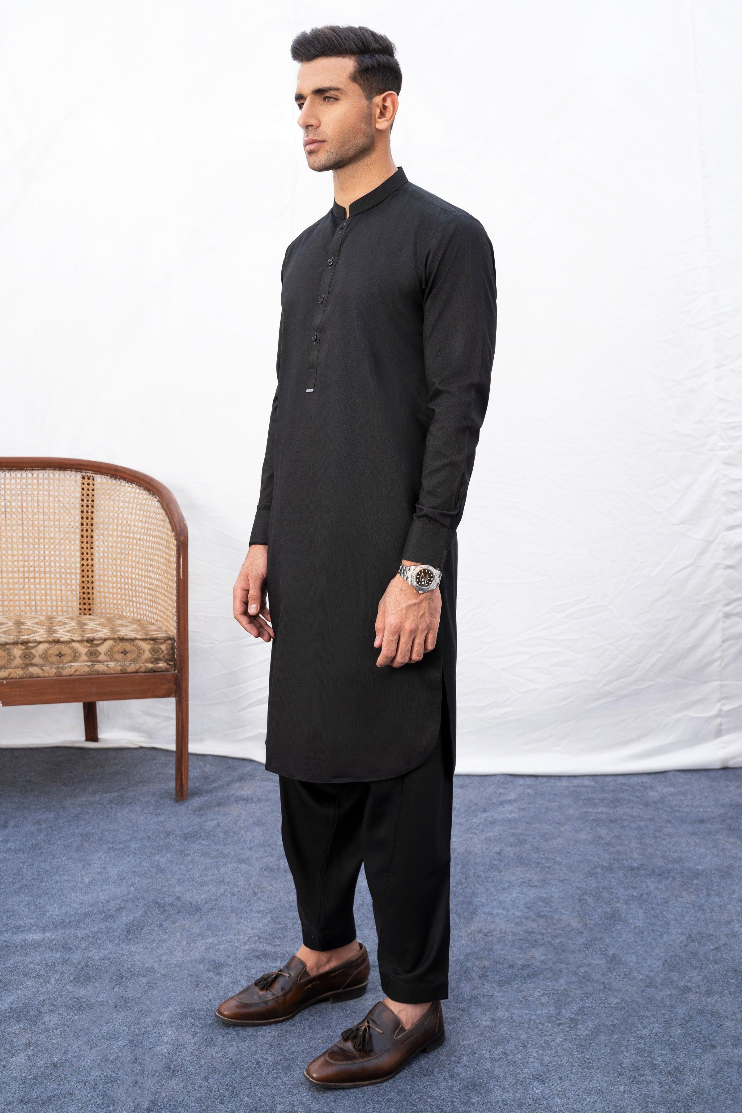 SHALWAR KAMEEZ BLACK at Charcoal Clothing