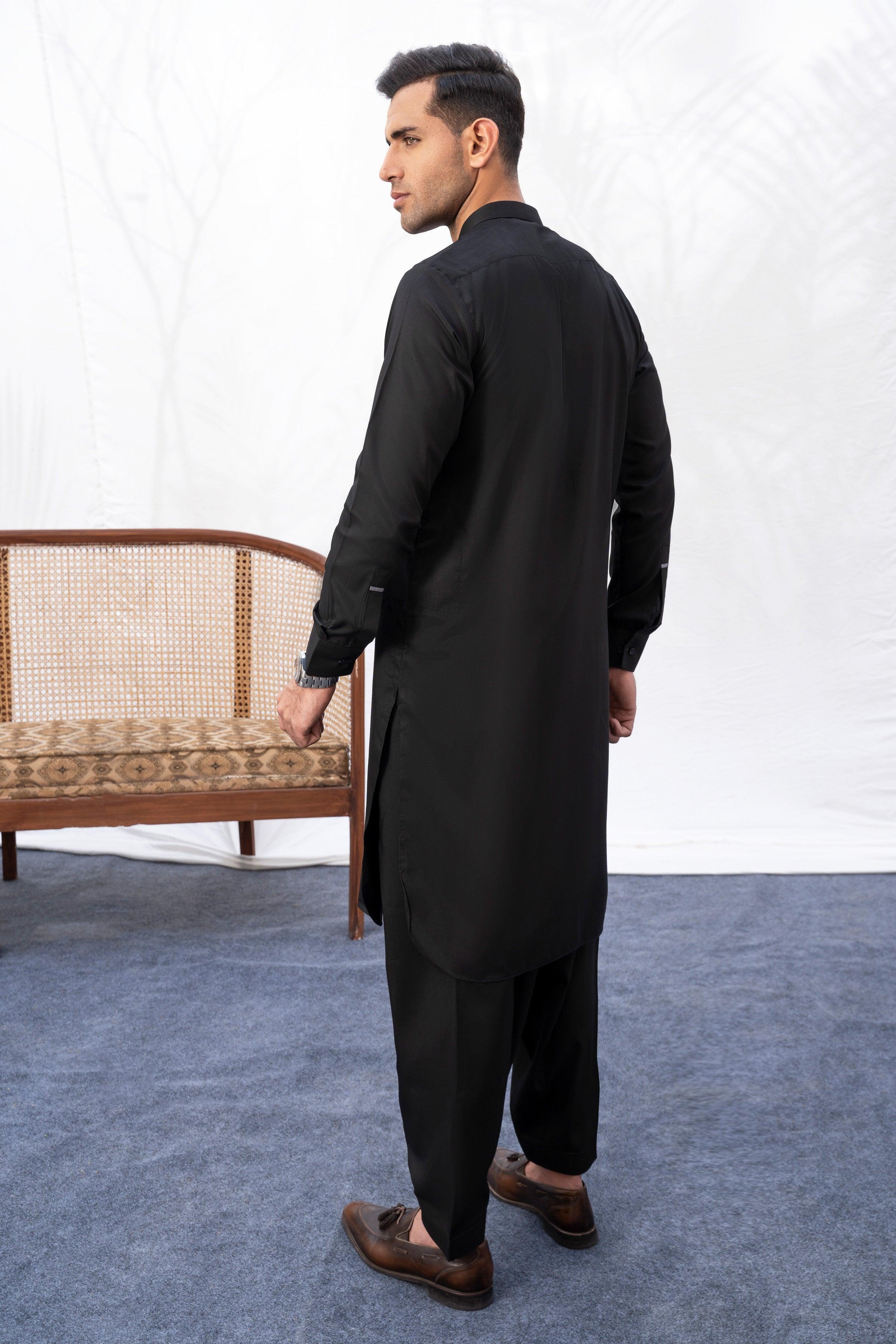 SHALWAR KAMEEZ BLACK at Charcoal Clothing