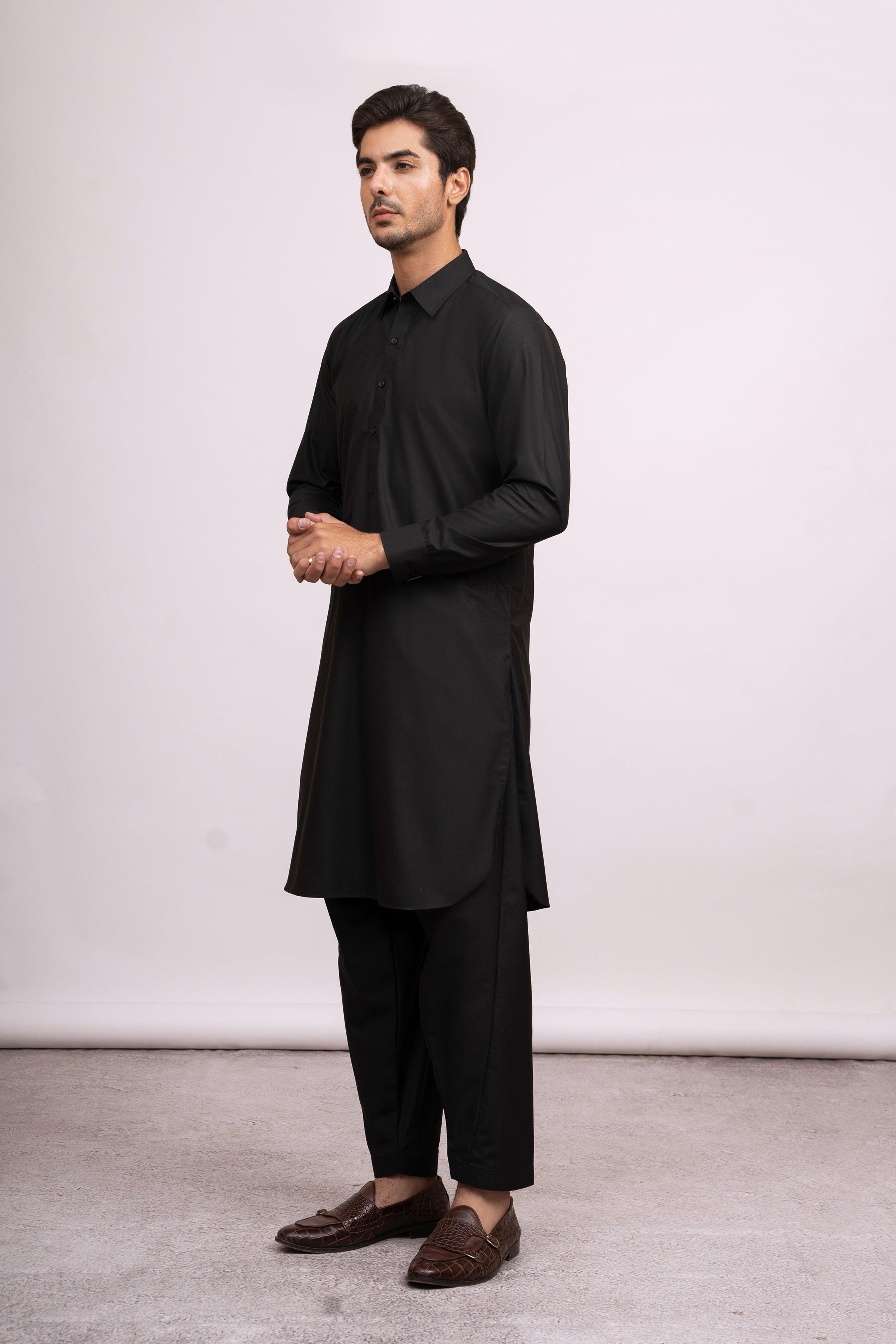 SHALWAR KAMEEZ BLACK at Charcoal Clothing