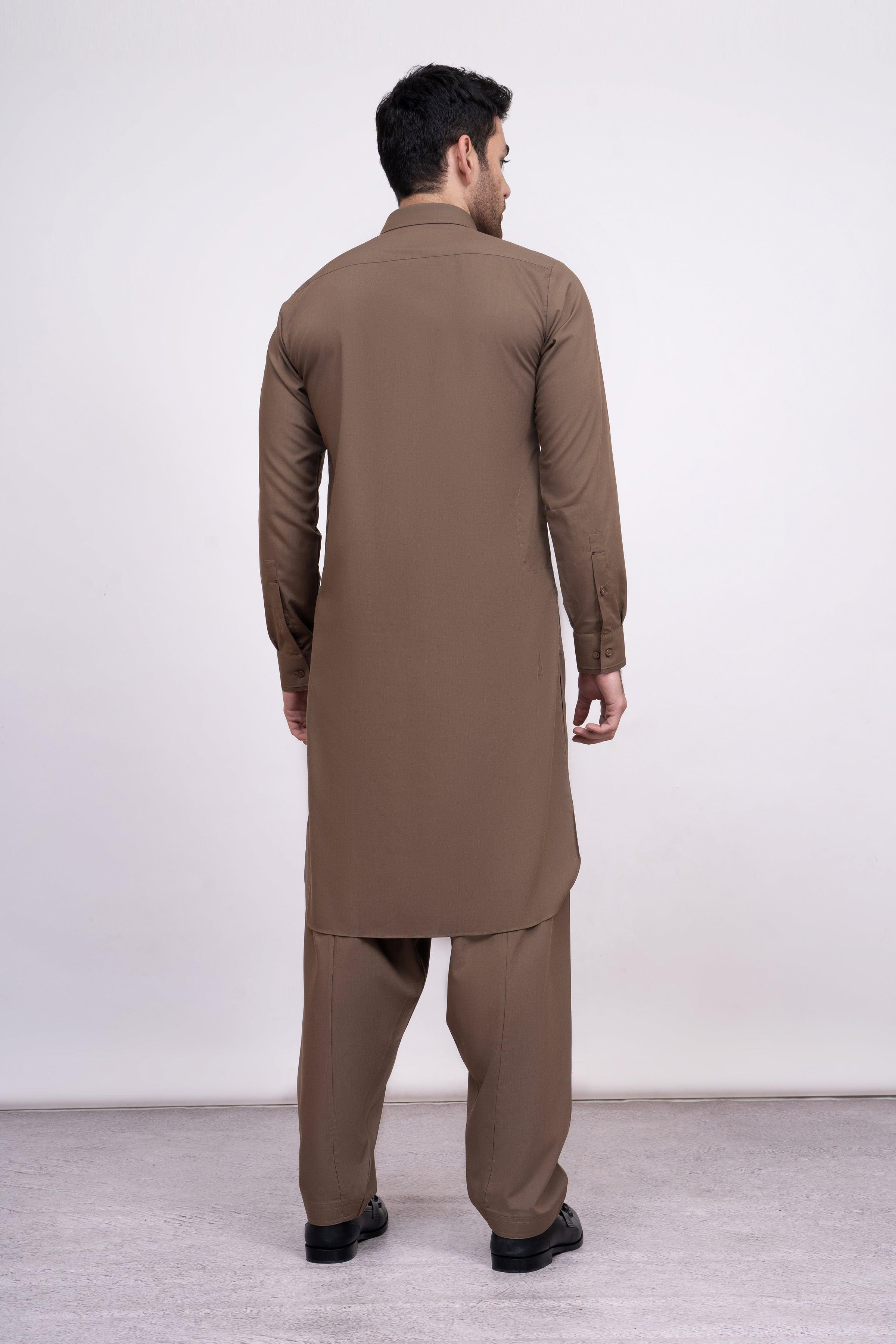 SHALWAR KAMEEZ BROWN at Charcoal Clothing