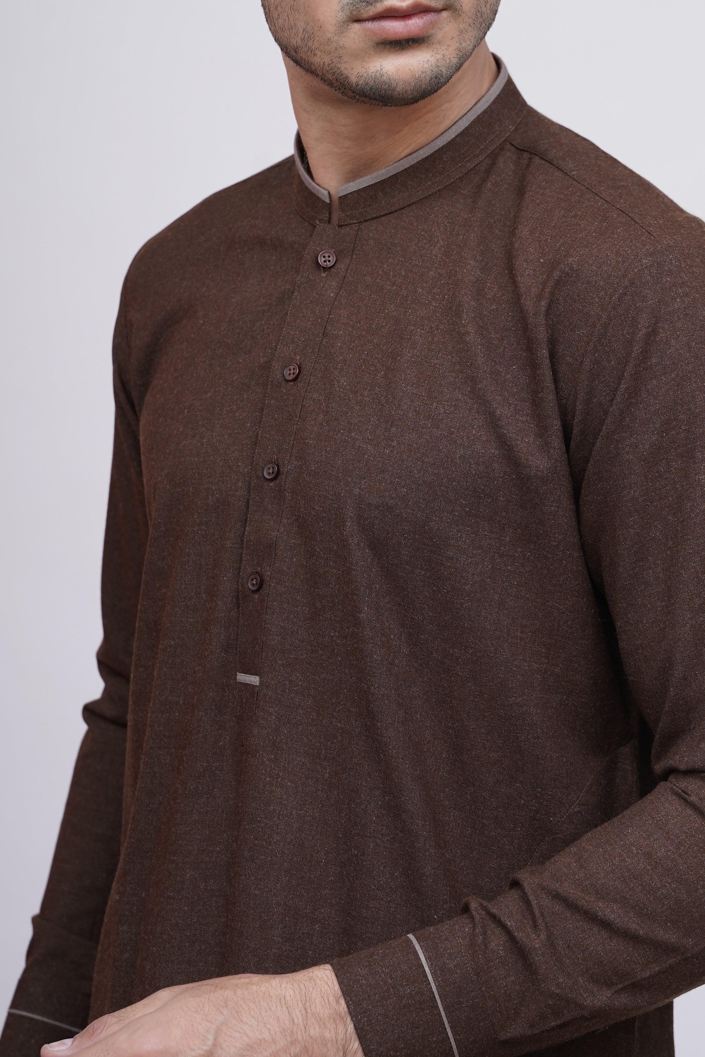 SHALWAR KAMEEZ BROWN at Charcoal Clothing