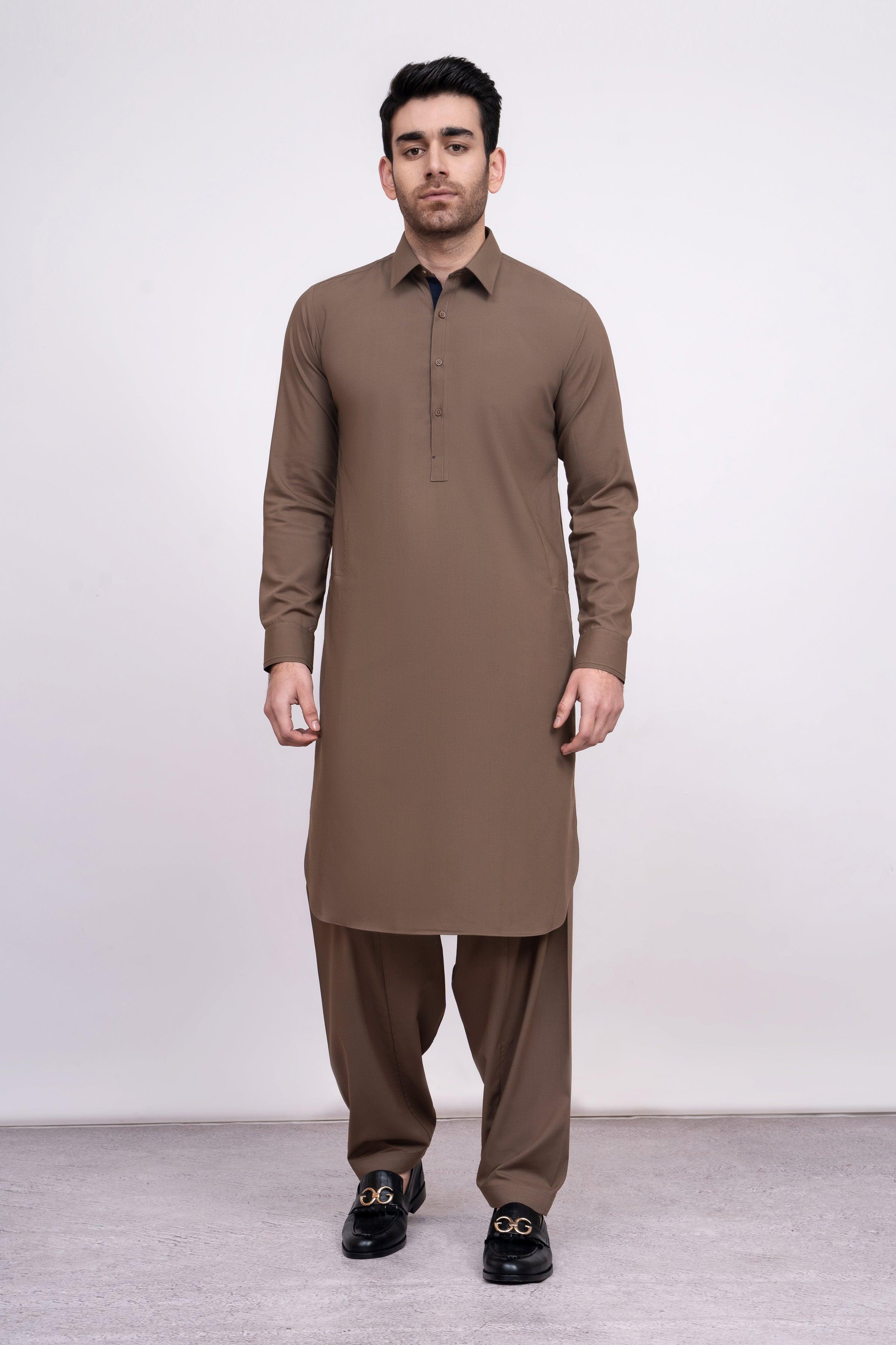 SHALWAR KAMEEZ BROWN at Charcoal Clothing