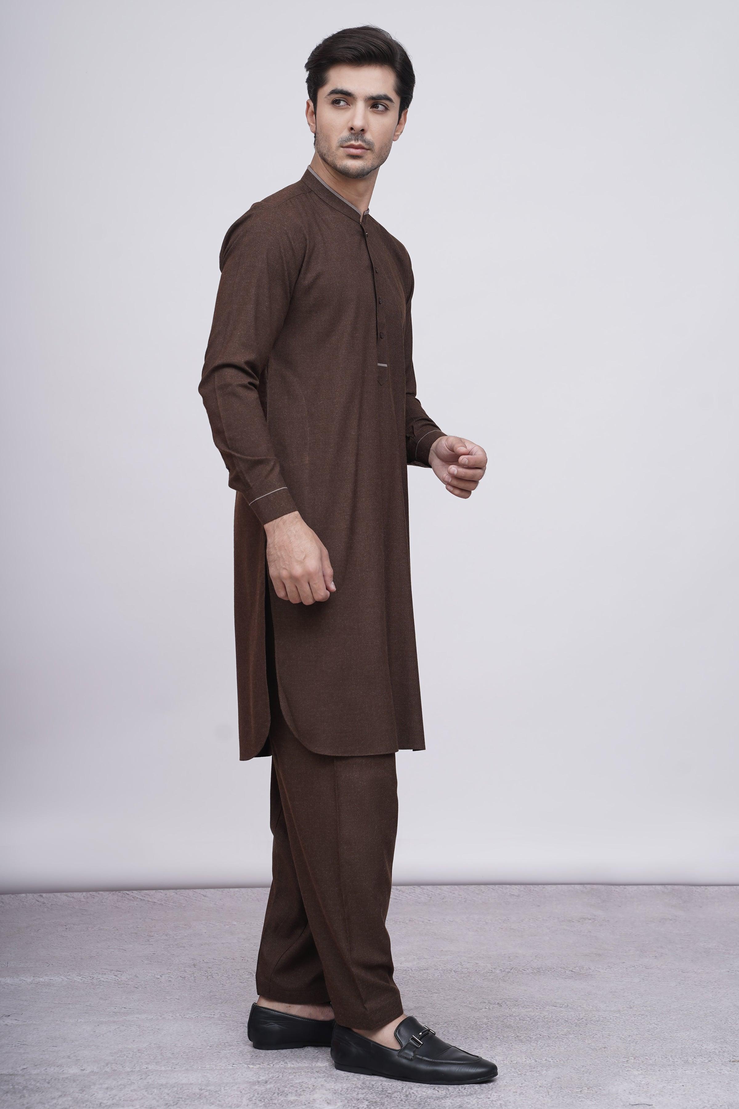 SHALWAR KAMEEZ BROWN at Charcoal Clothing