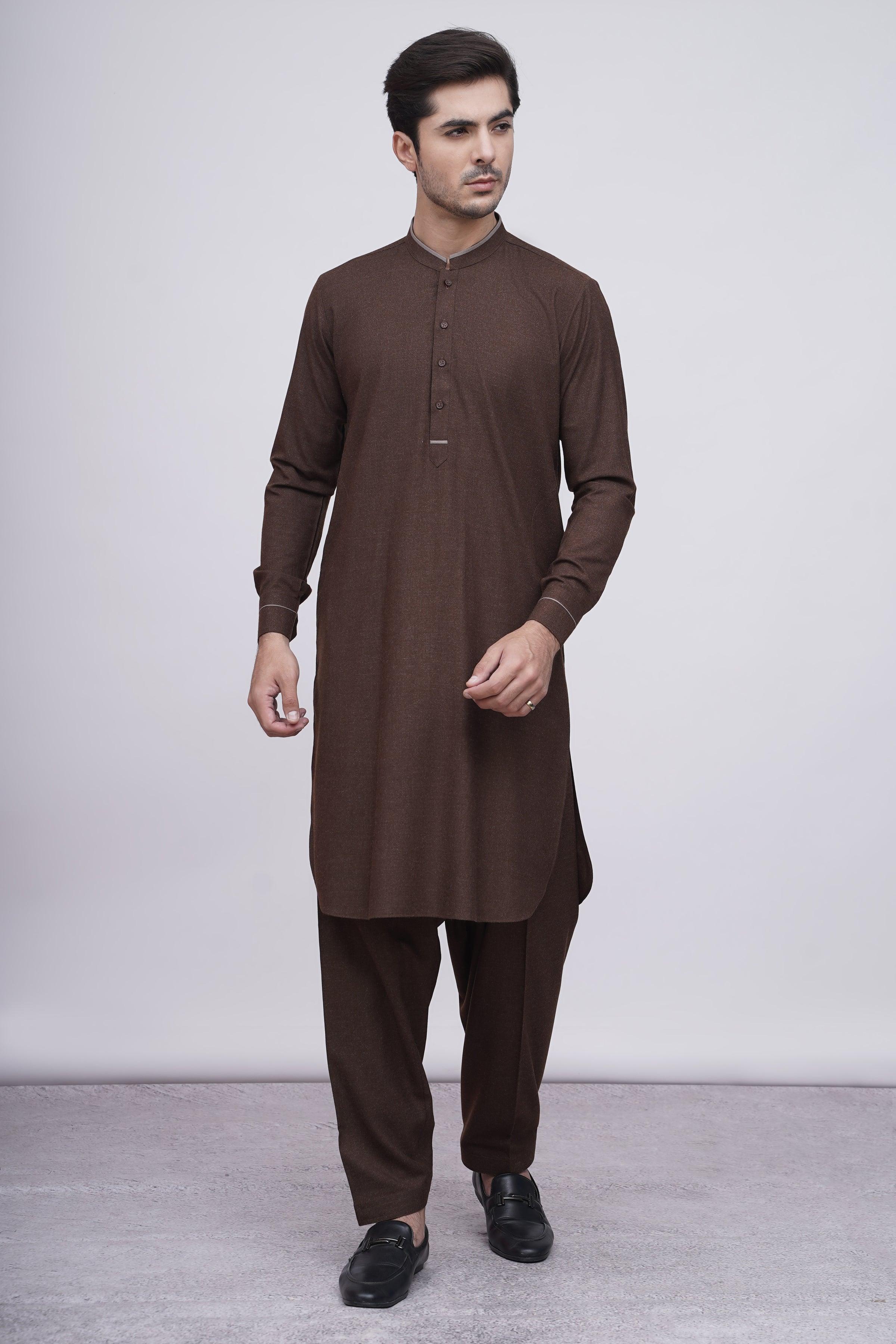SHALWAR KAMEEZ BROWN at Charcoal Clothing