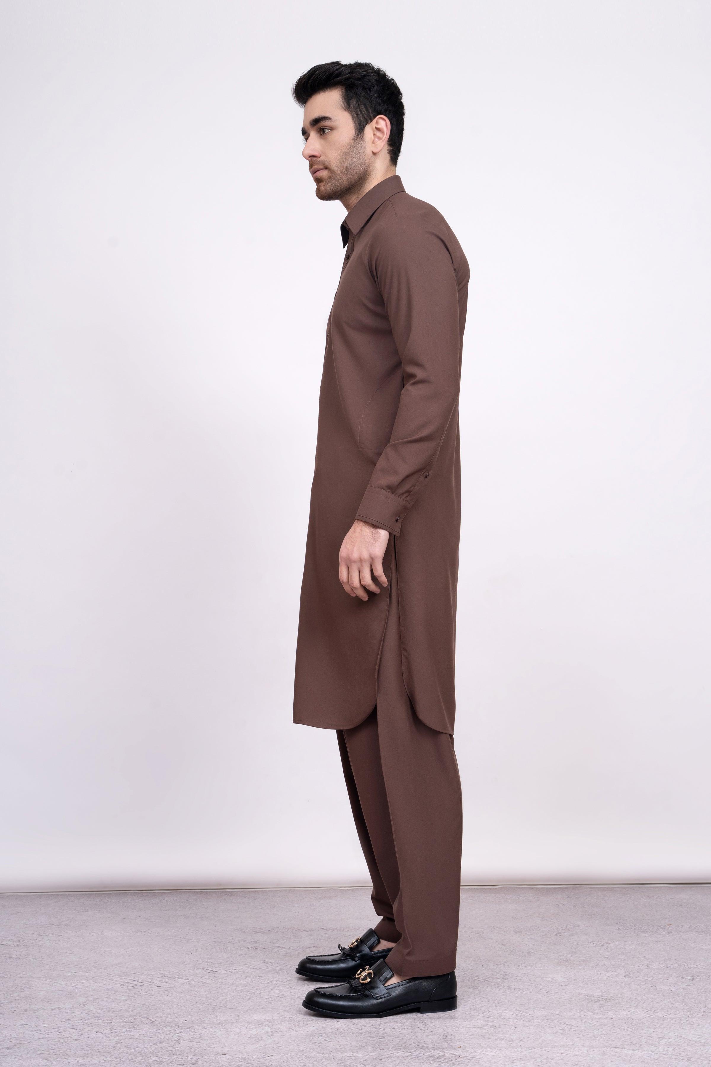 SHALWAR KAMEEZ CHOCOLATE BROWN at Charcoal Clothing