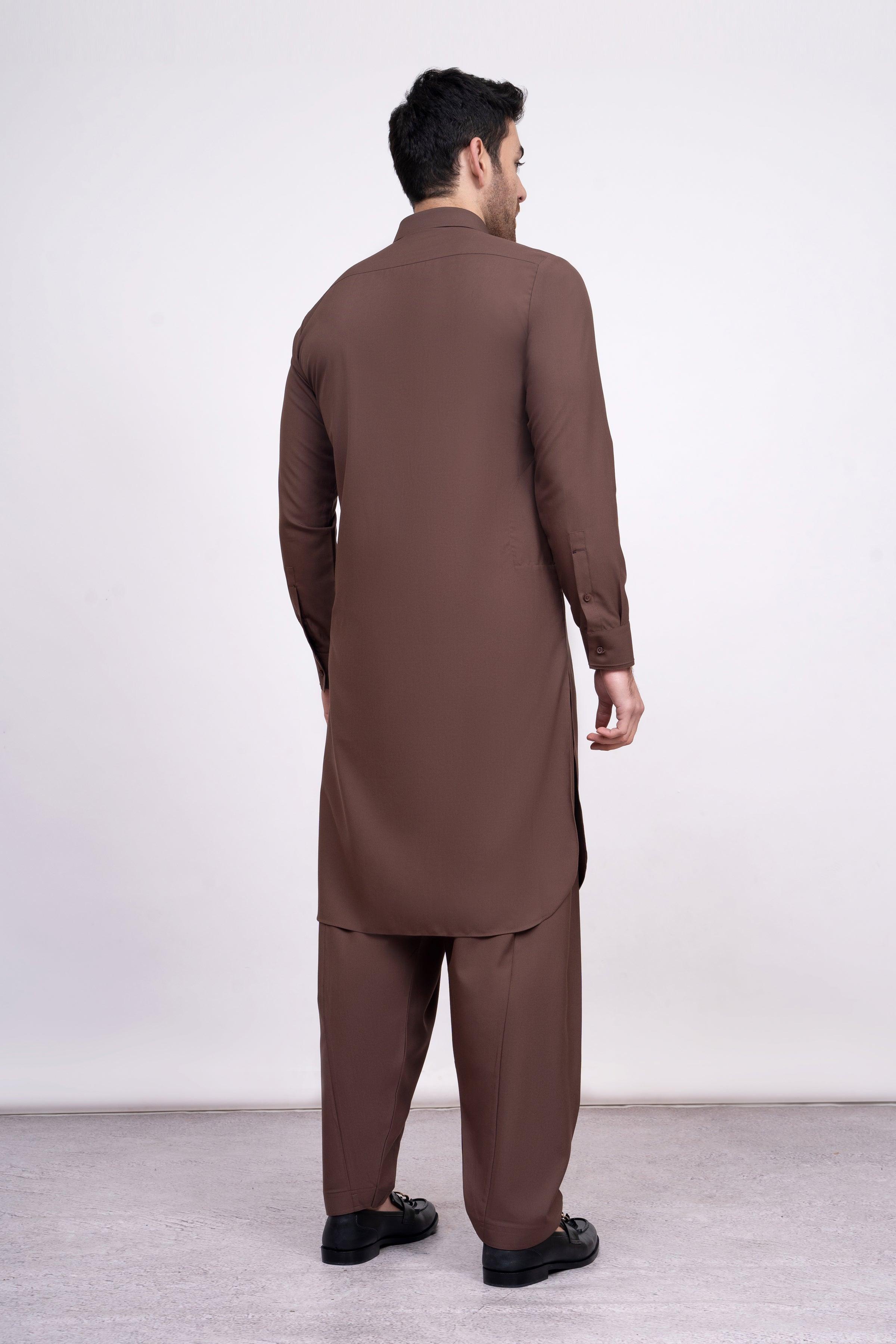 SHALWAR KAMEEZ CHOCOLATE BROWN at Charcoal Clothing