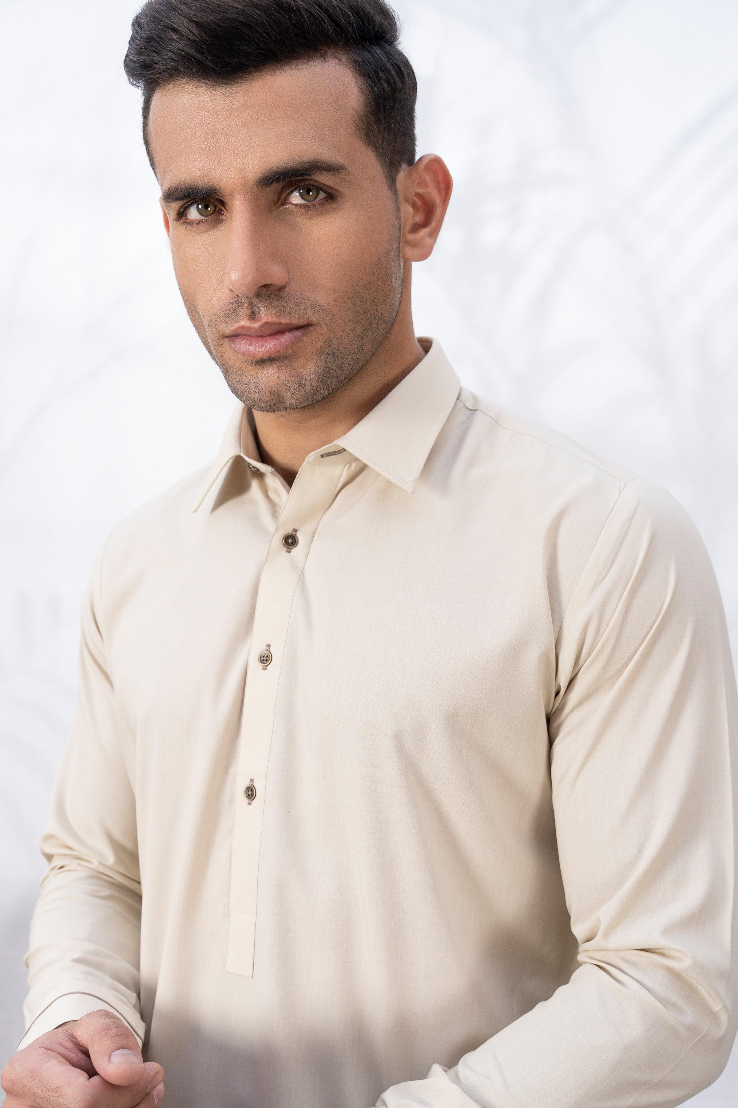 SHALWAR KAMEEZ CREAM MELANGE at Charcoal Clothing