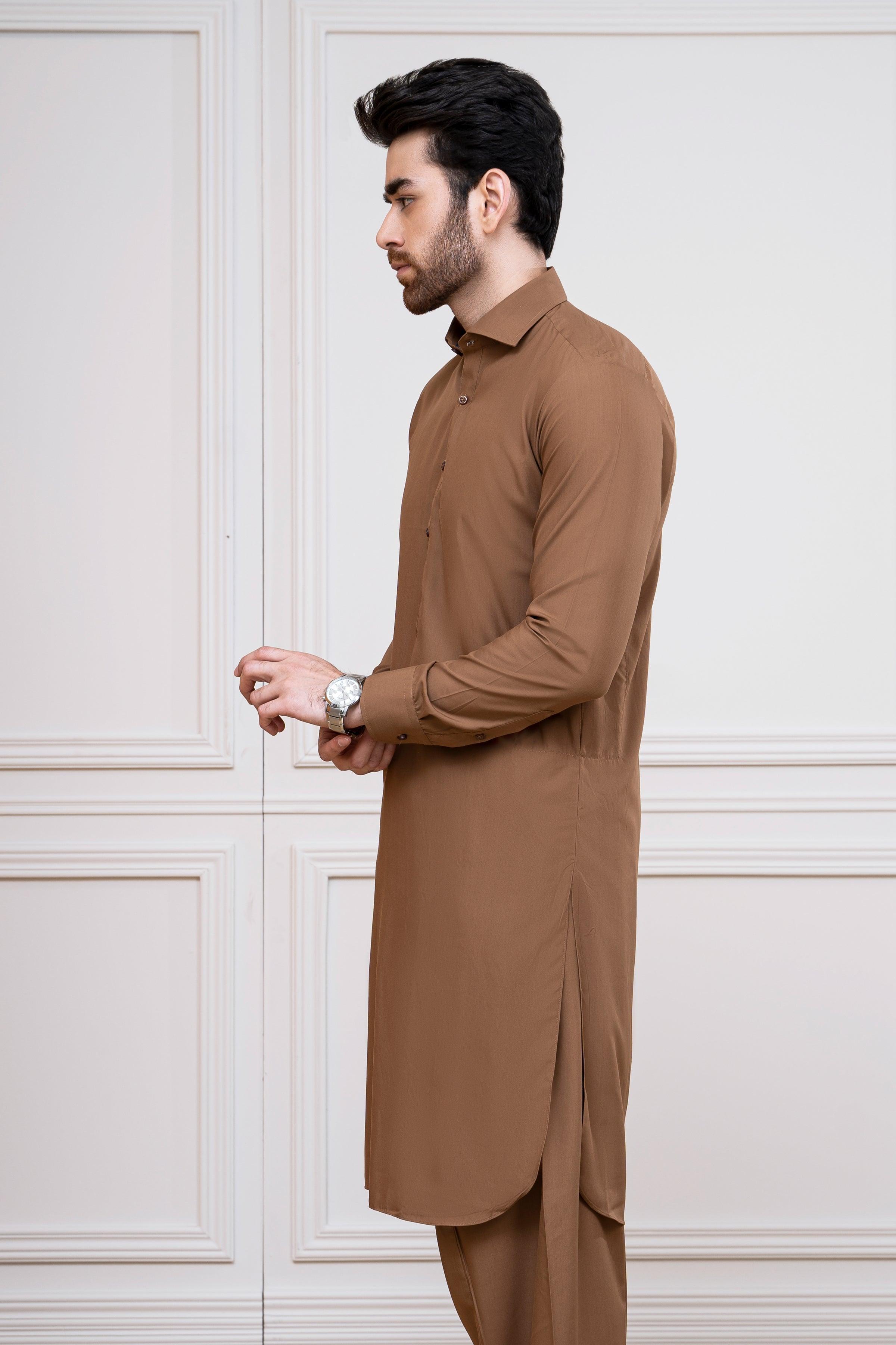 SHALWAR KAMEEZ D KHAKI at Charcoal Clothing