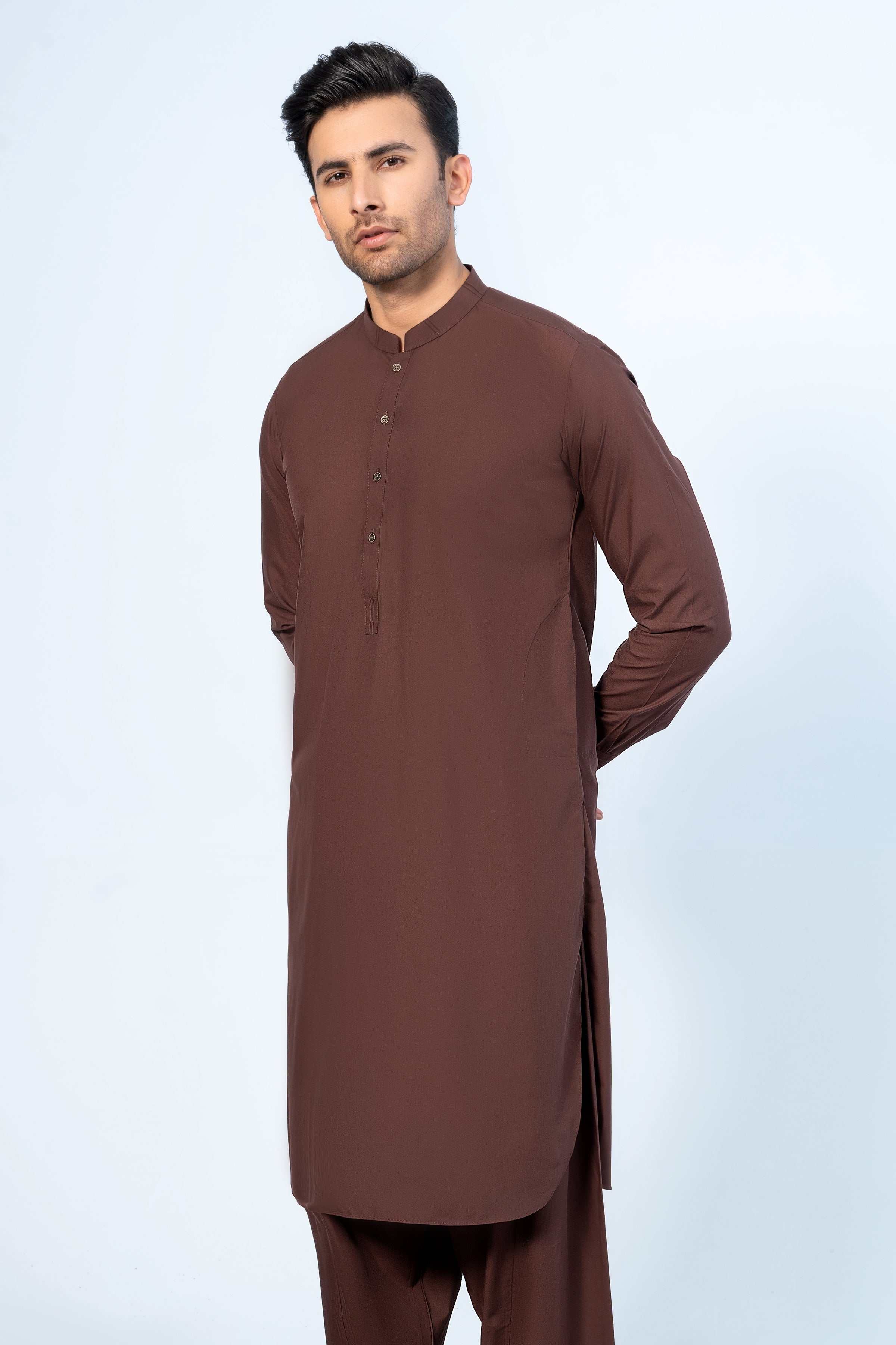 SHALWAR KAMEEZ DULL MAROON at Charcoal Clothing