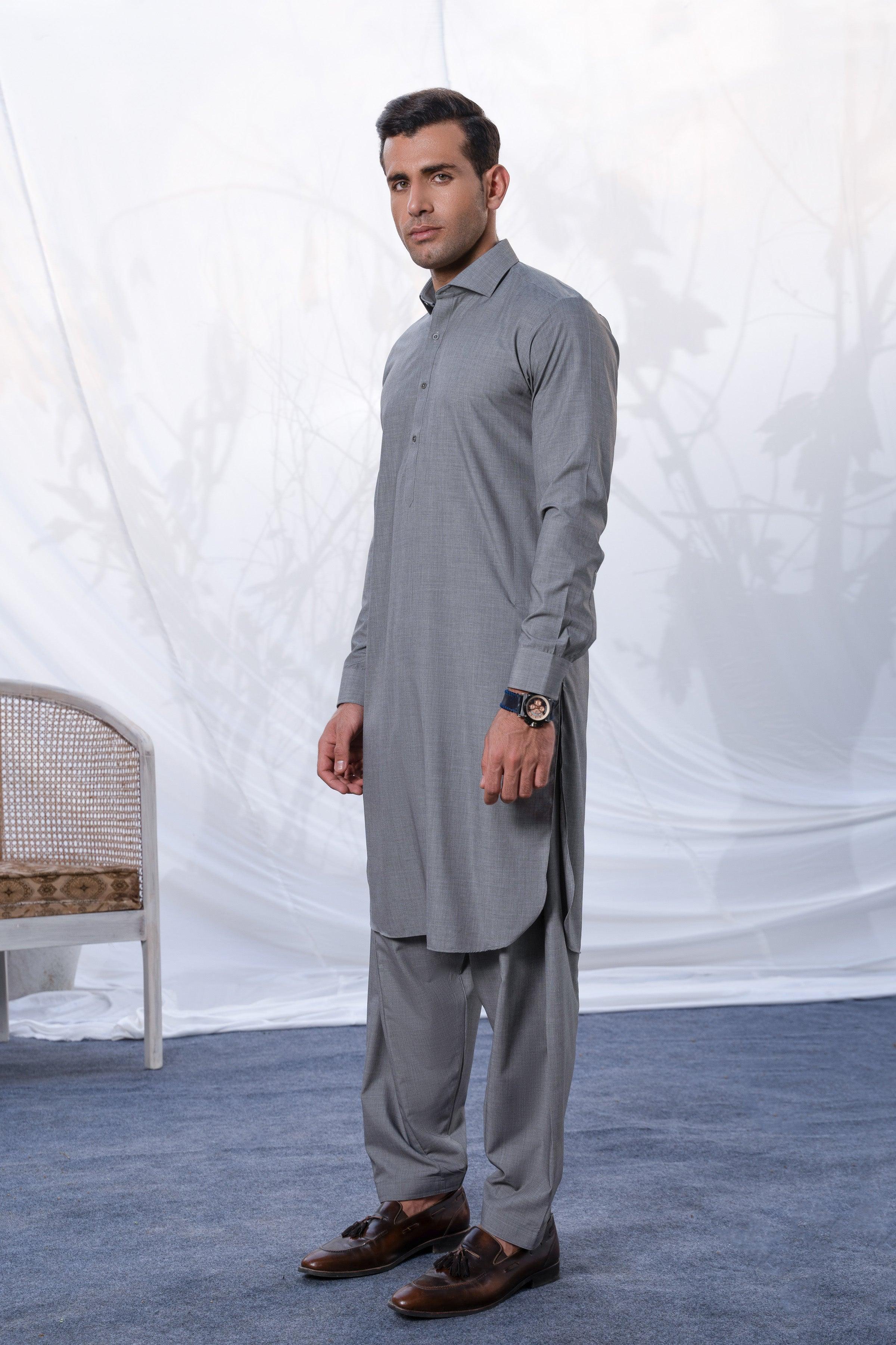 SHALWAR KAMEEZ GREY at Charcoal Clothing
