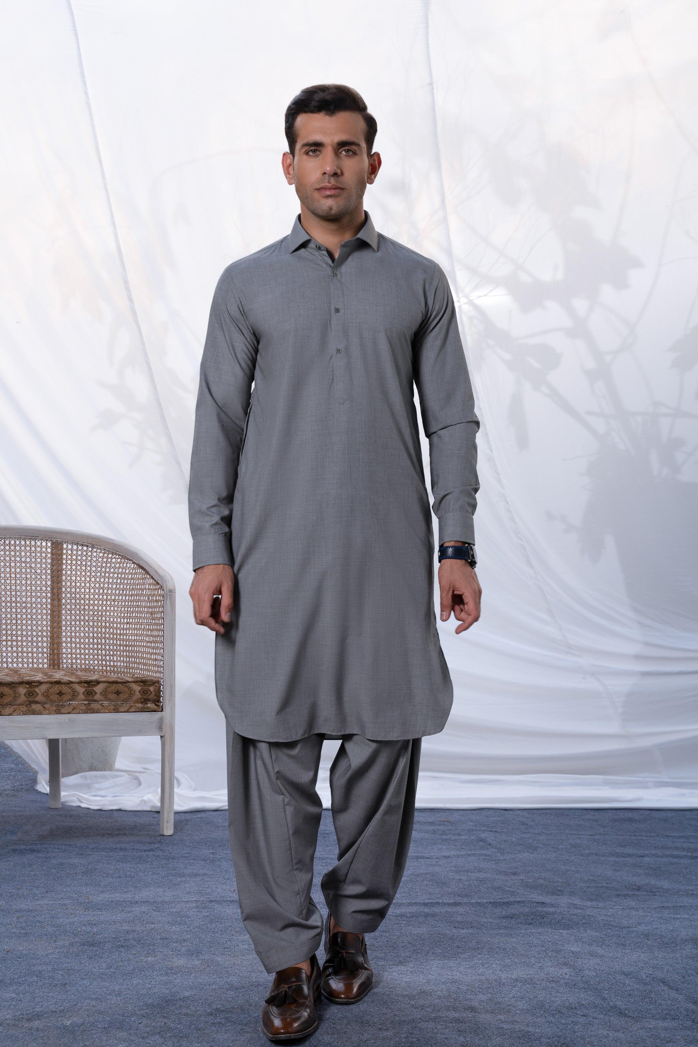 SHALWAR KAMEEZ GREY at Charcoal Clothing