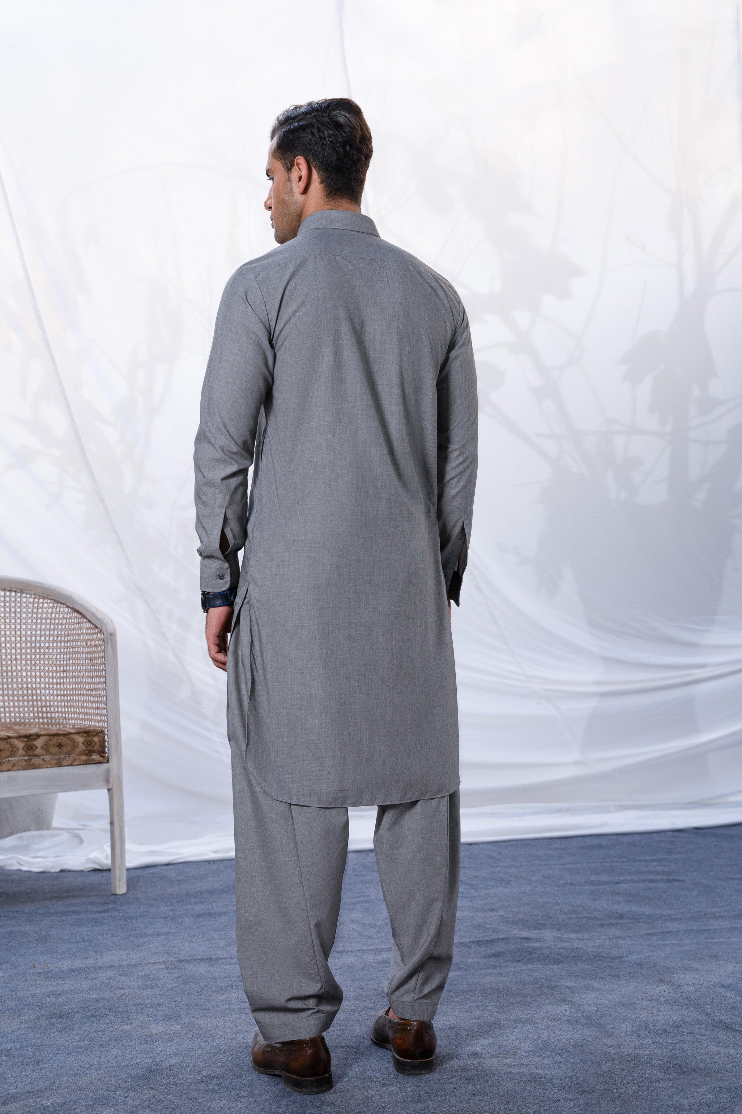 SHALWAR KAMEEZ GREY at Charcoal Clothing