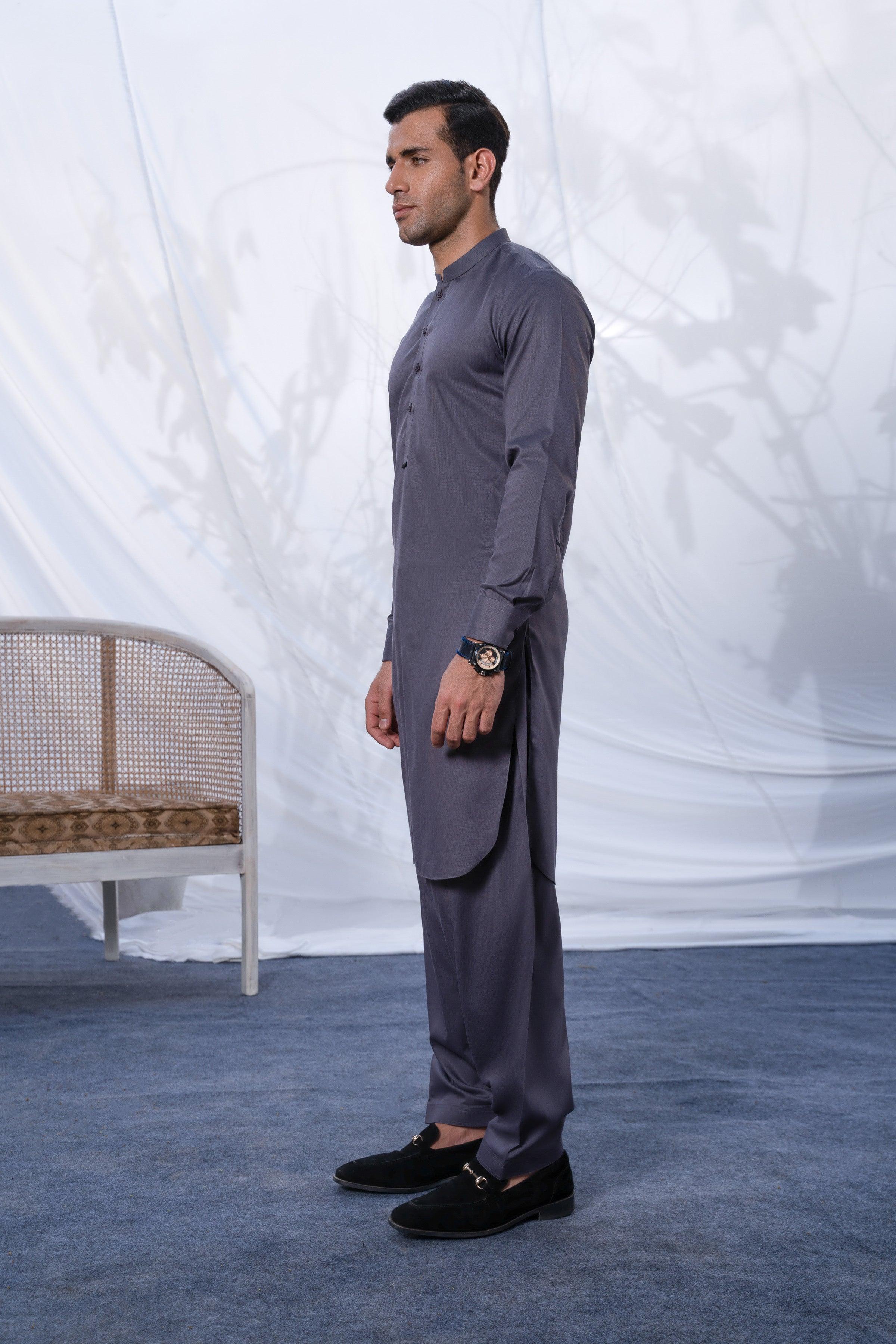 SHALWAR KAMEEZ GREY at Charcoal Clothing