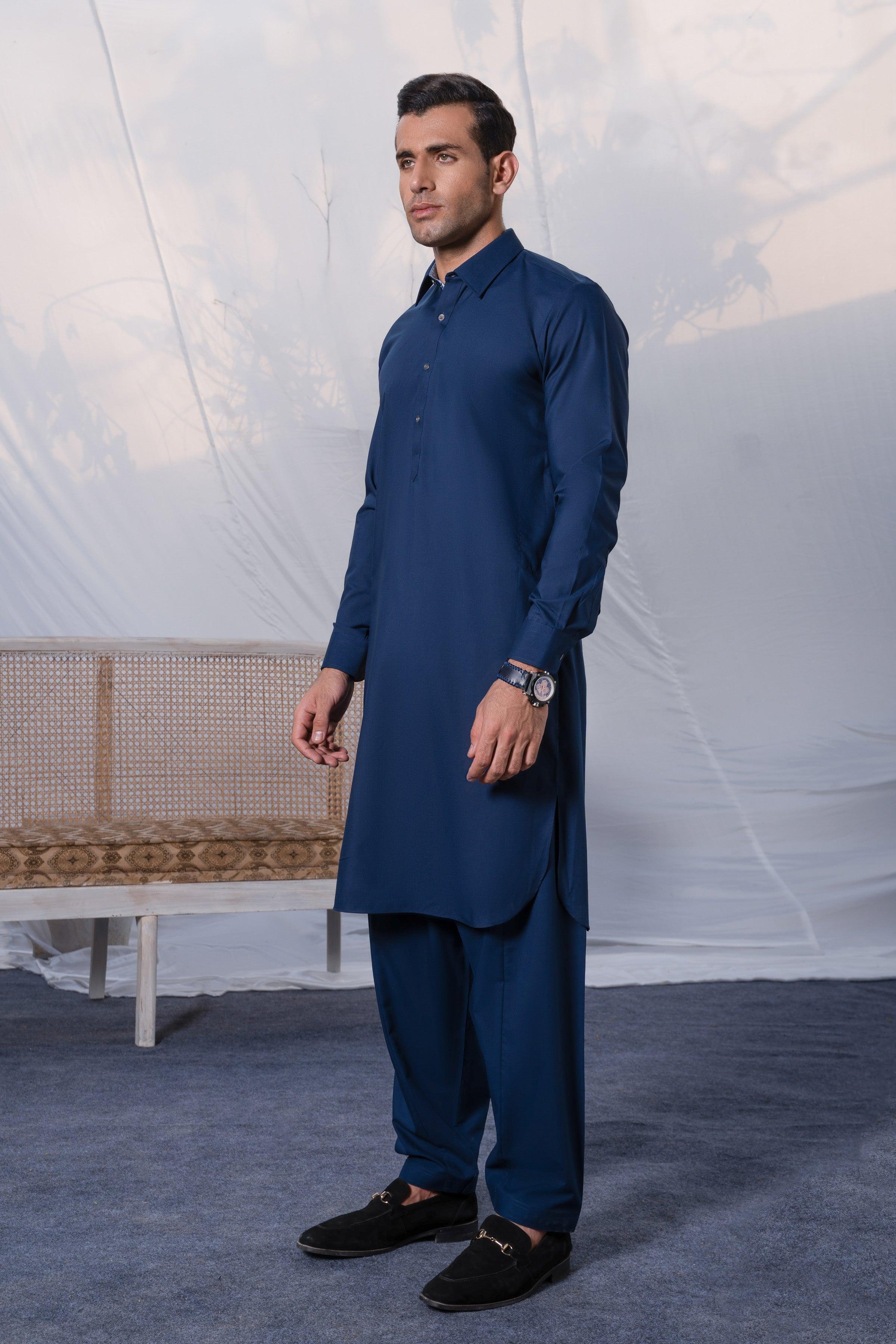 SHALWAR KAMEEZ INDIGO BLUE at Charcoal Clothing
