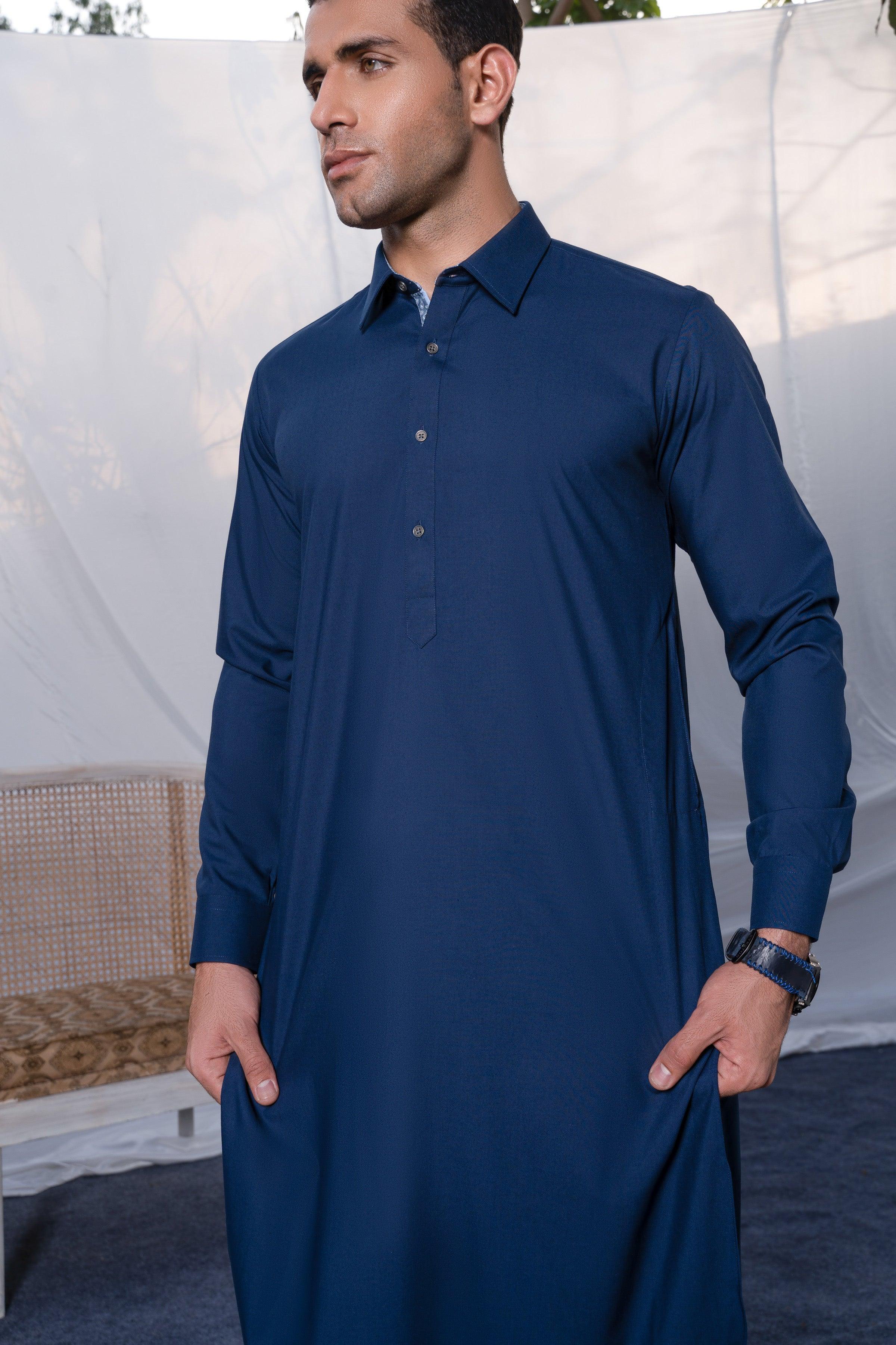 SHALWAR KAMEEZ INDIGO BLUE at Charcoal Clothing