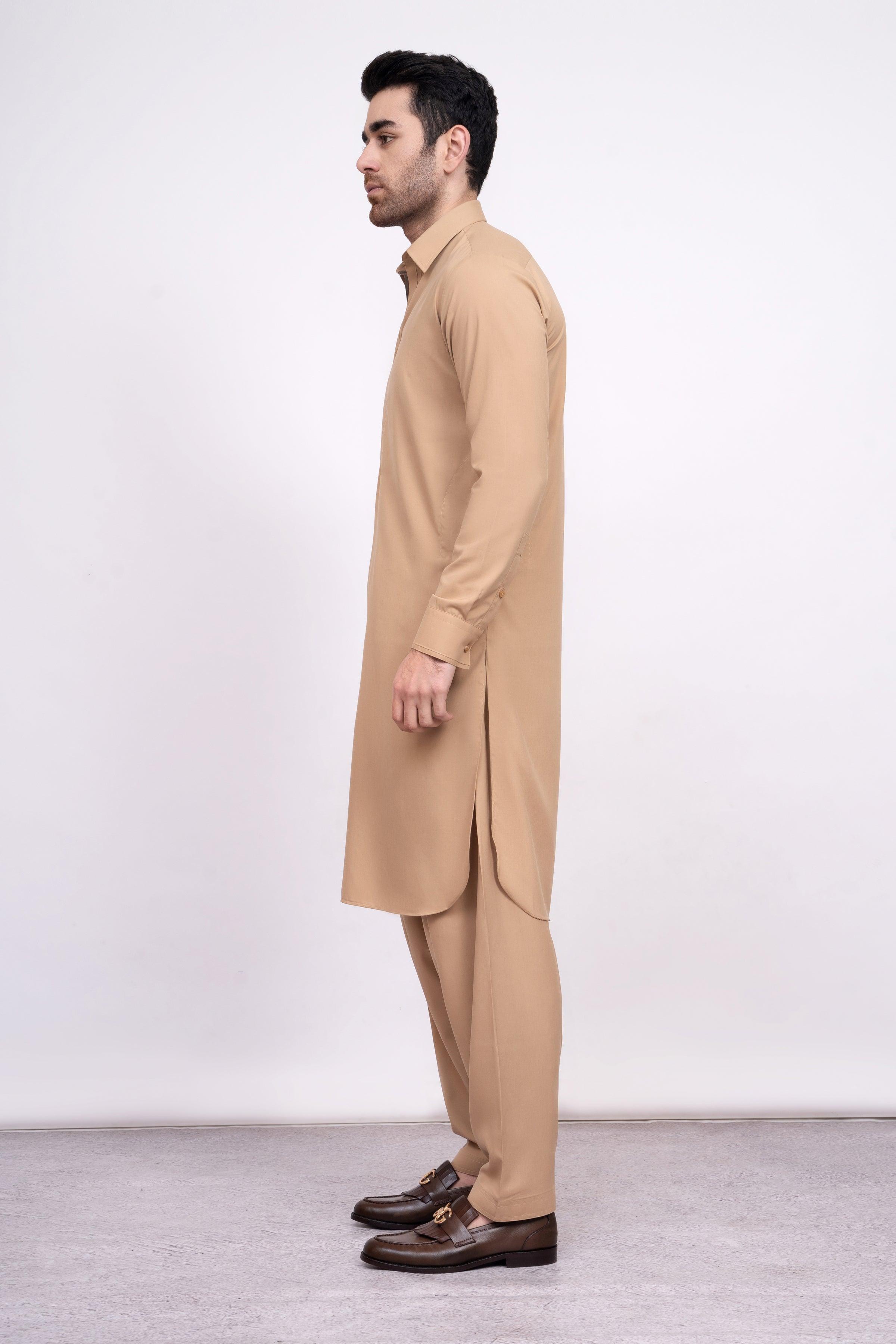 SHALWAR KAMEEZ KHAKI at Charcoal Clothing