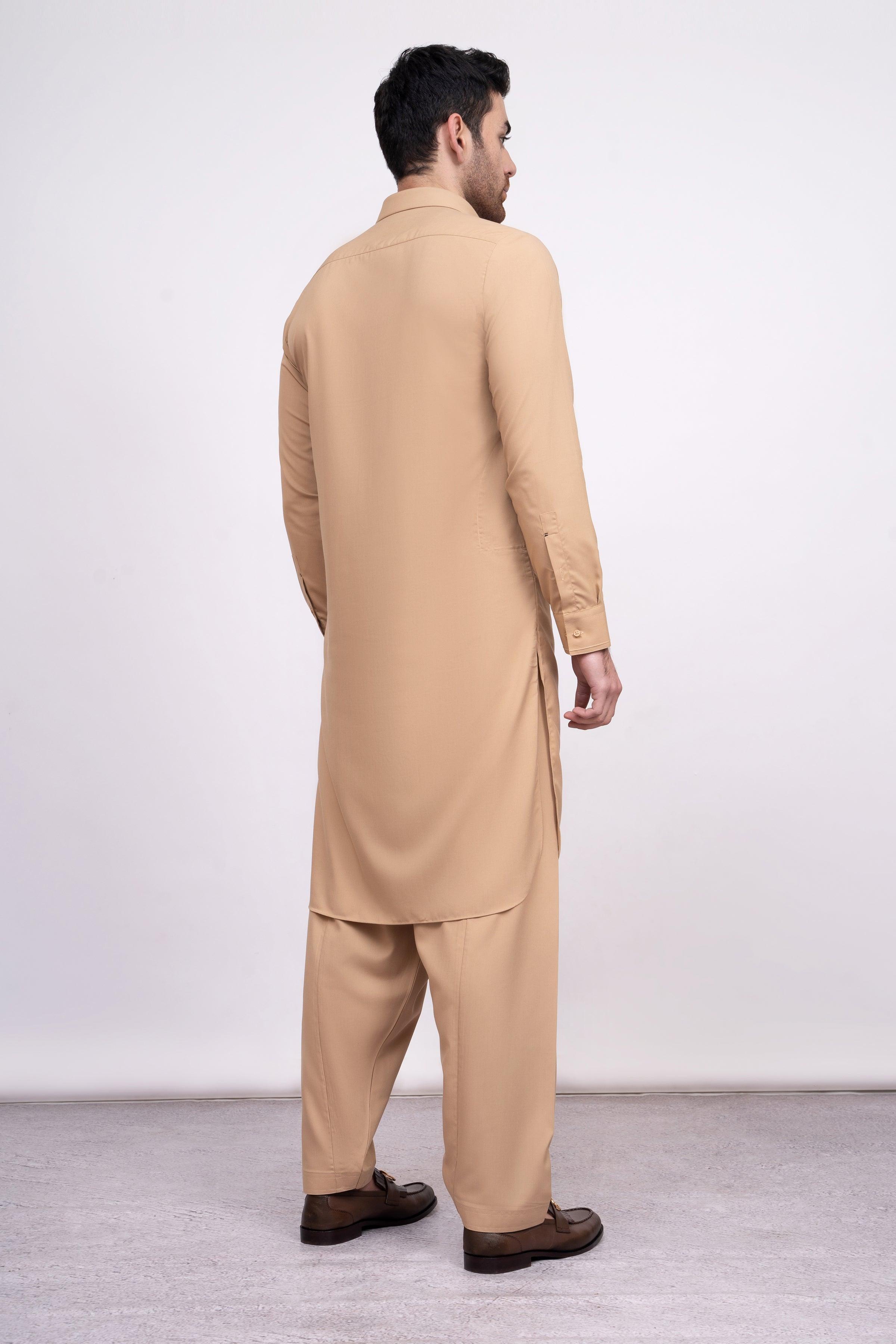 SHALWAR KAMEEZ KHAKI at Charcoal Clothing