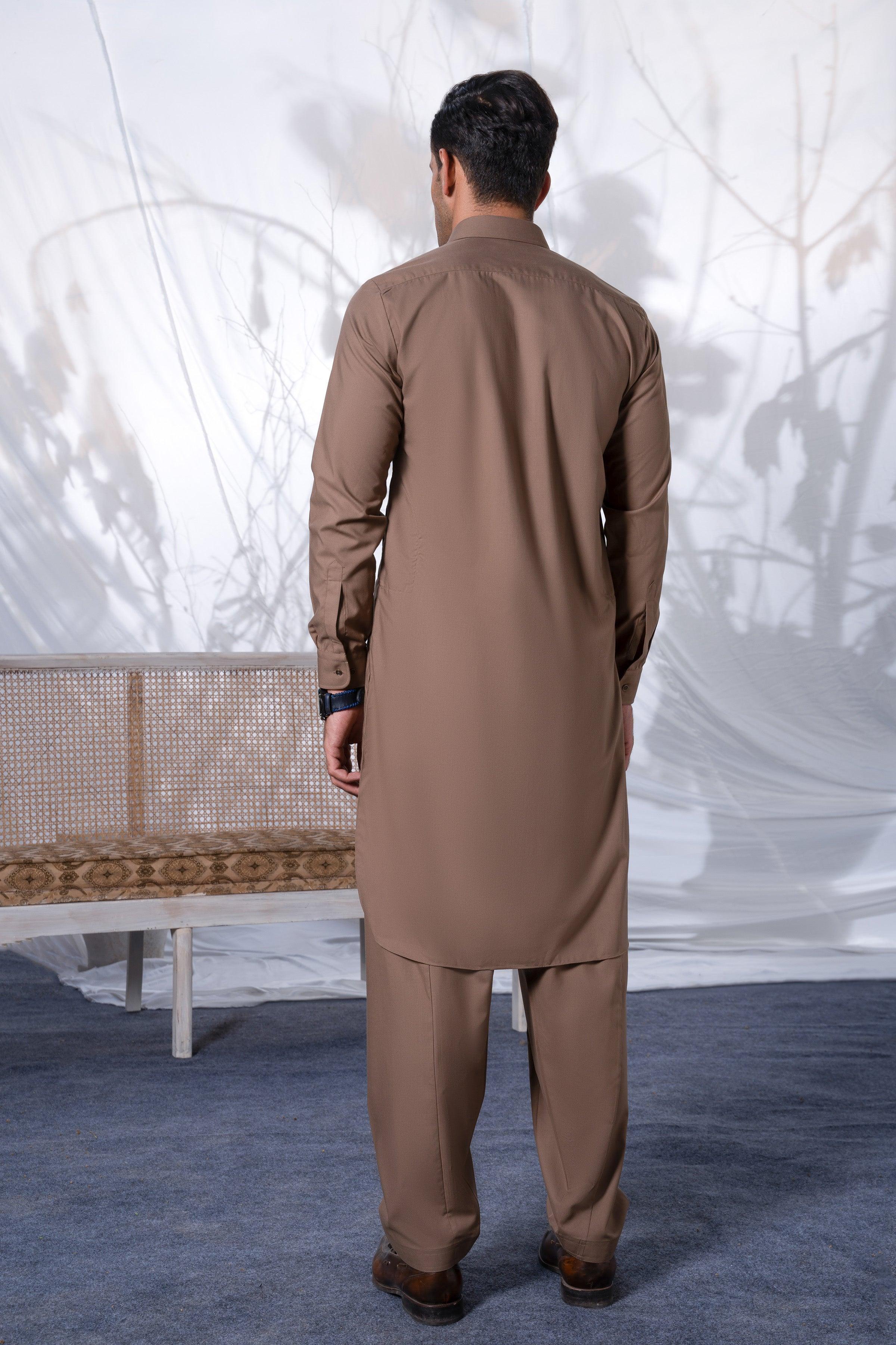 SHALWAR KAMEEZ KHAKI at Charcoal Clothing