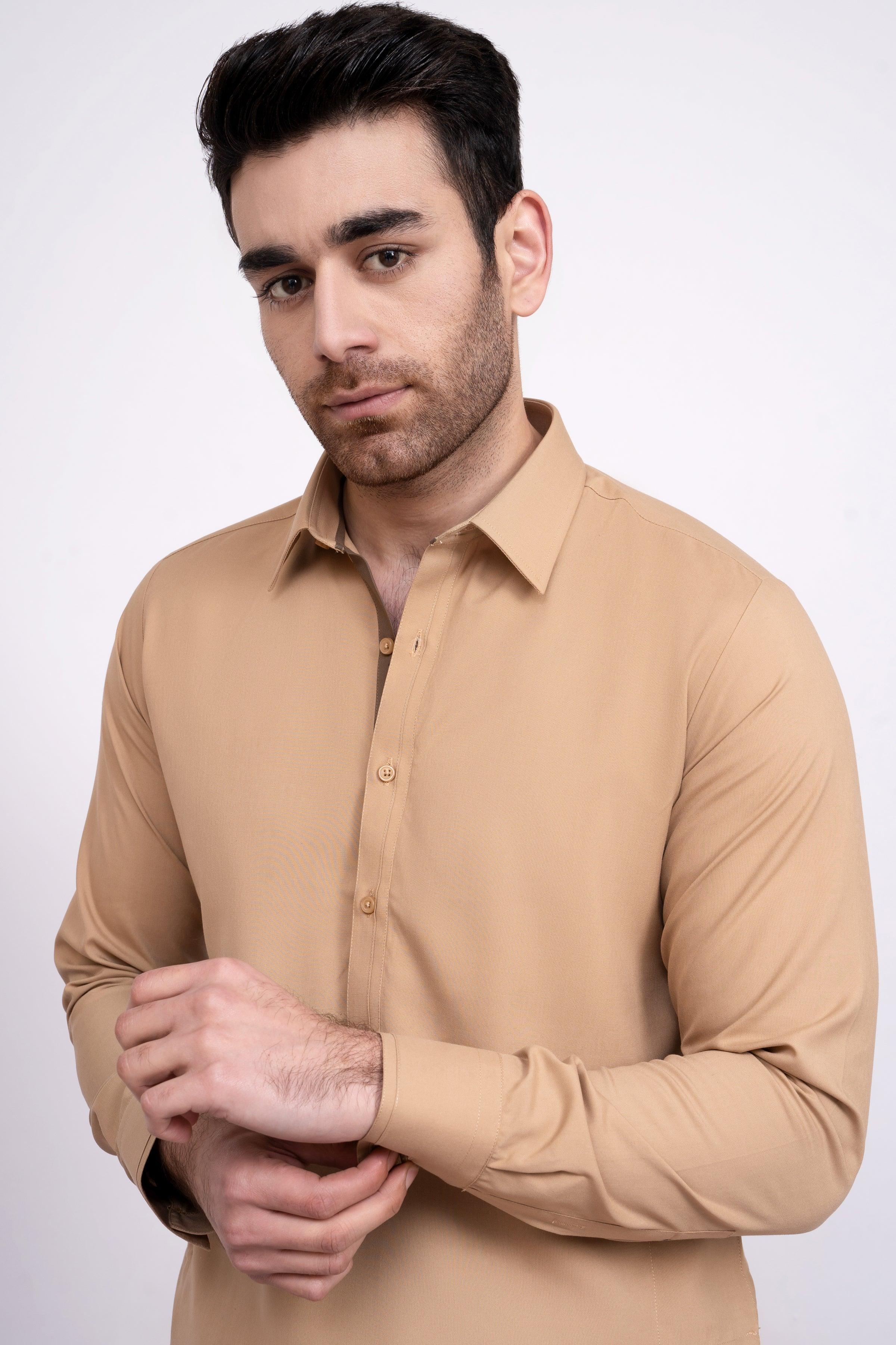 SHALWAR KAMEEZ KHAKI at Charcoal Clothing
