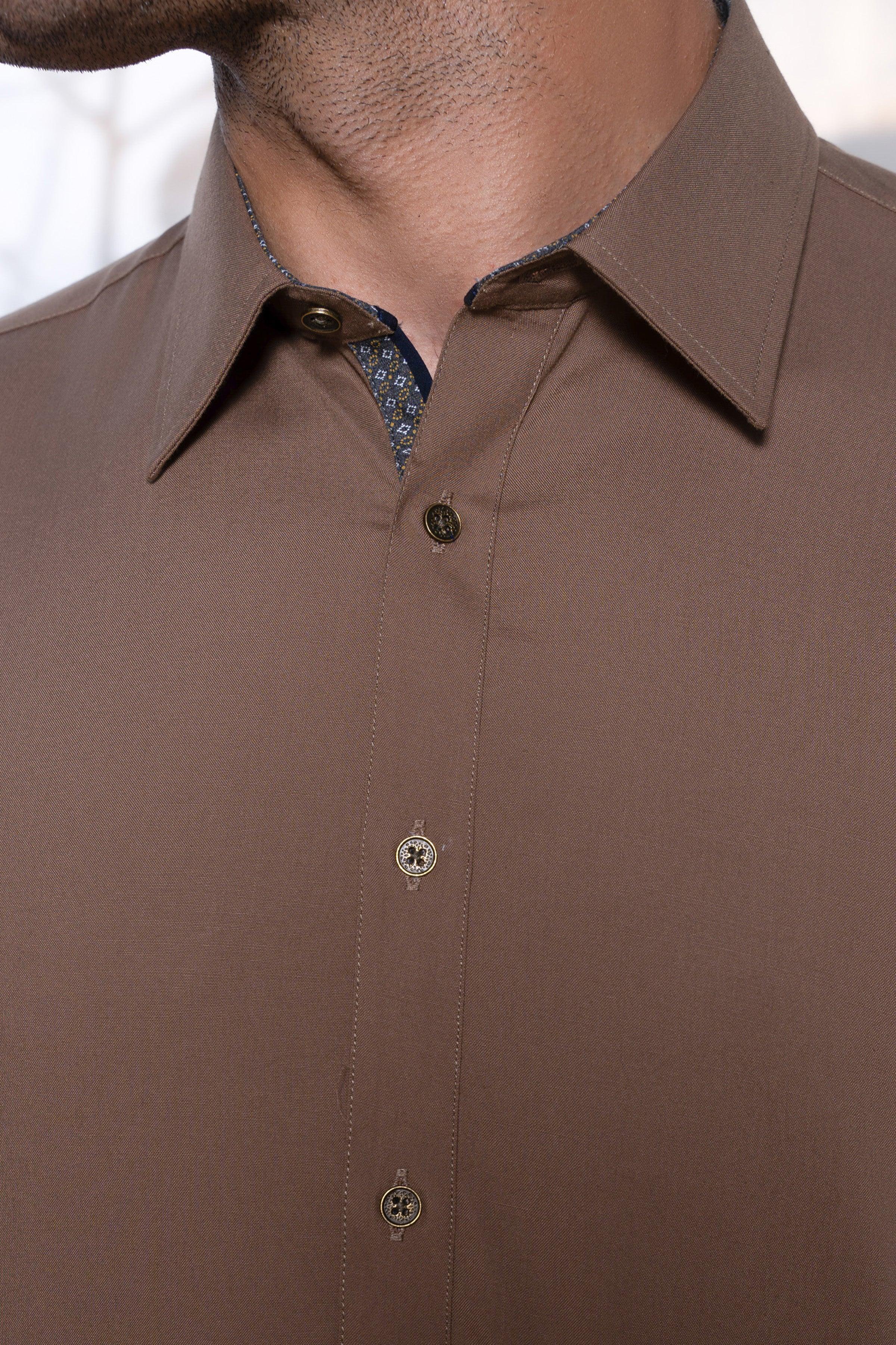 SHALWAR KAMEEZ KHAKI at Charcoal Clothing