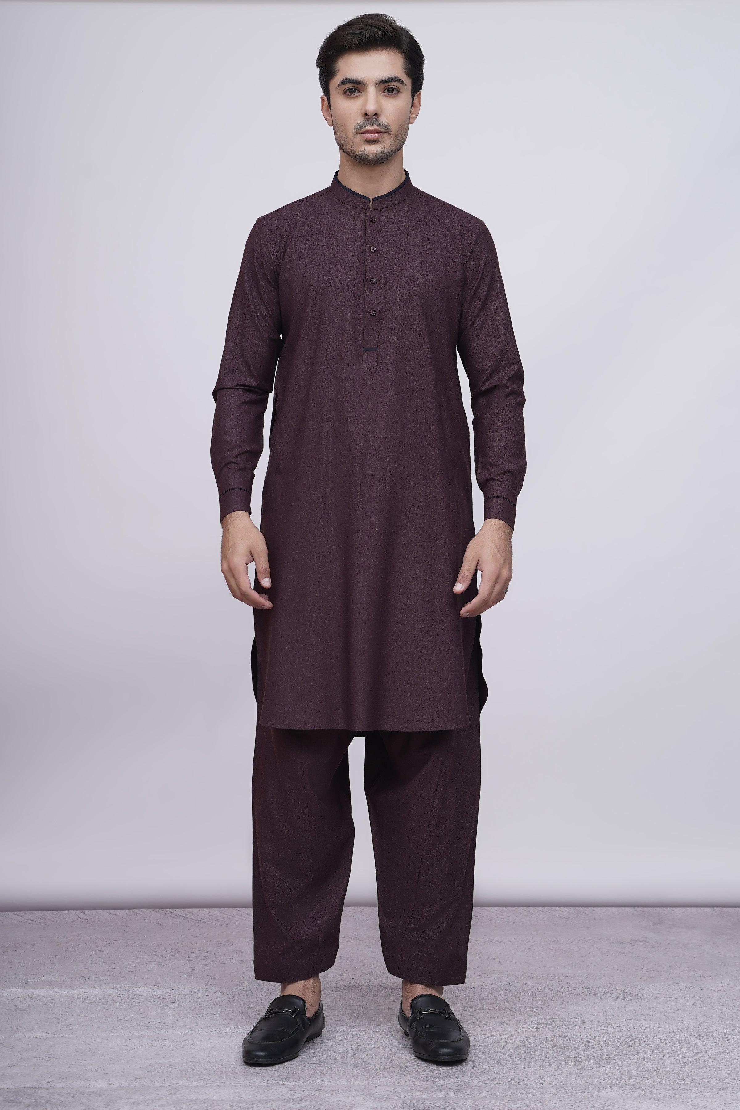 SHALWAR KAMEEZ MAROON at Charcoal Clothing