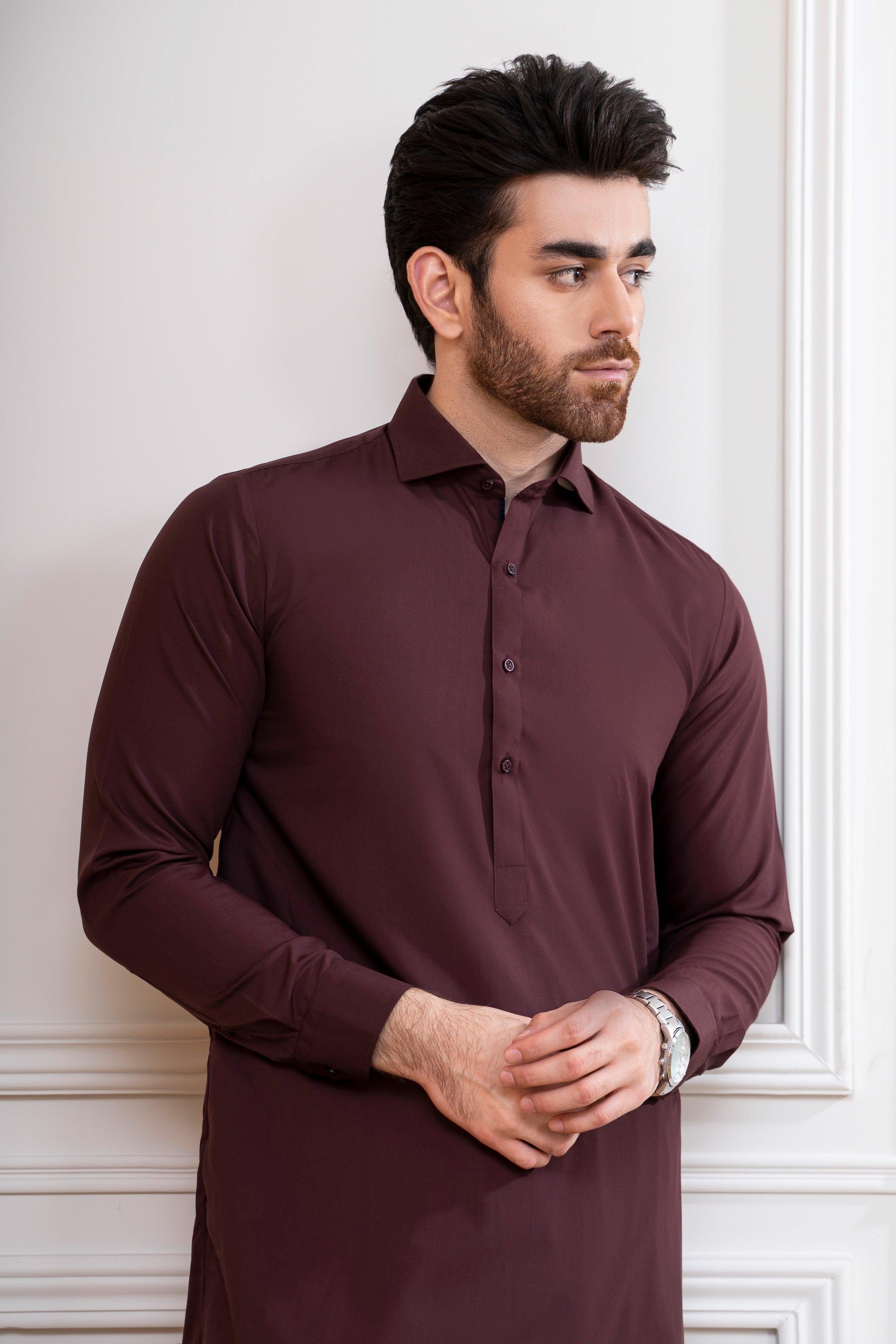 SHALWAR KAMEEZ MAROON at Charcoal Clothing
