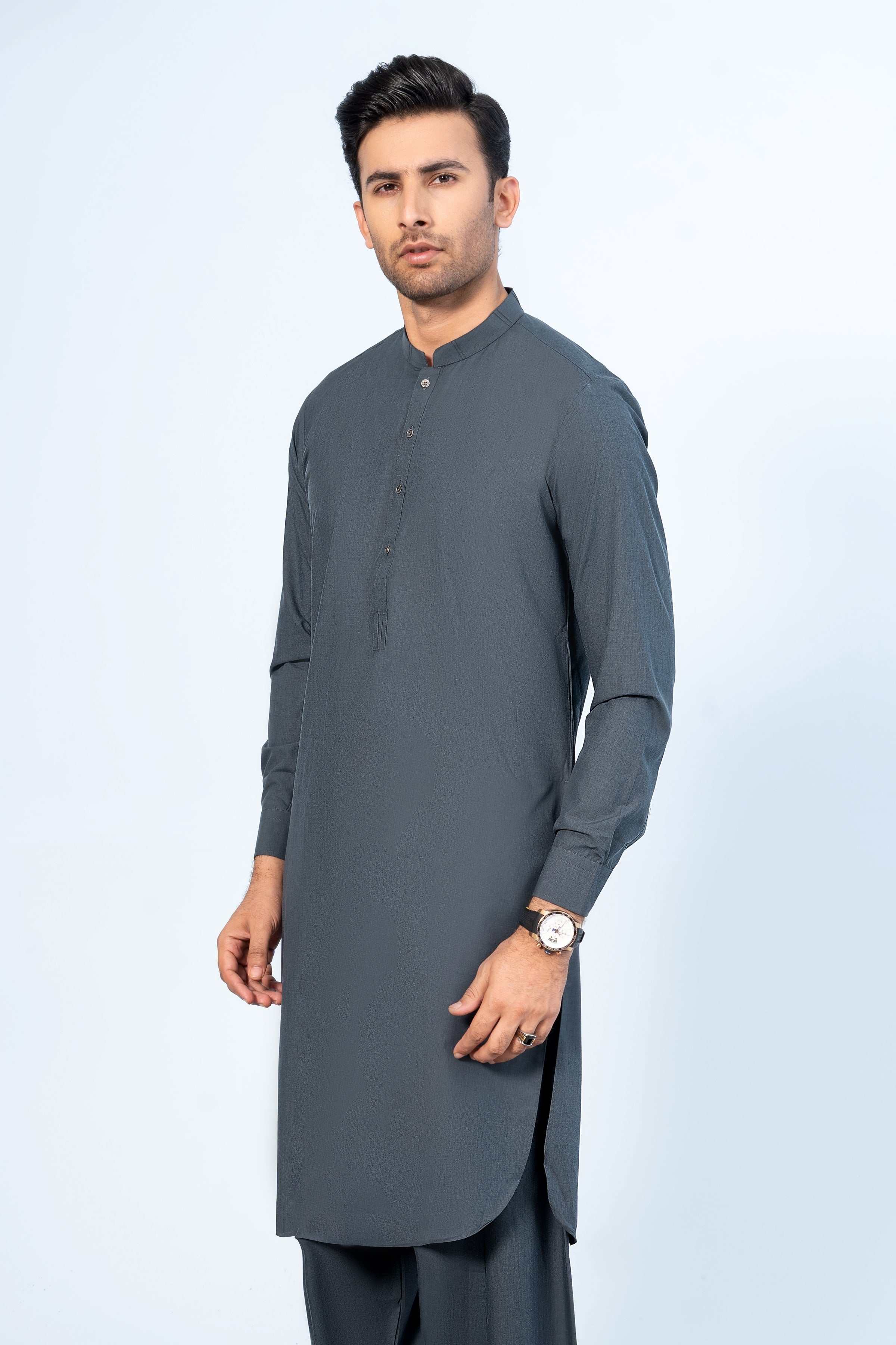 SHALWAR KAMEEZ METALLIC BLUE at Charcoal Clothing