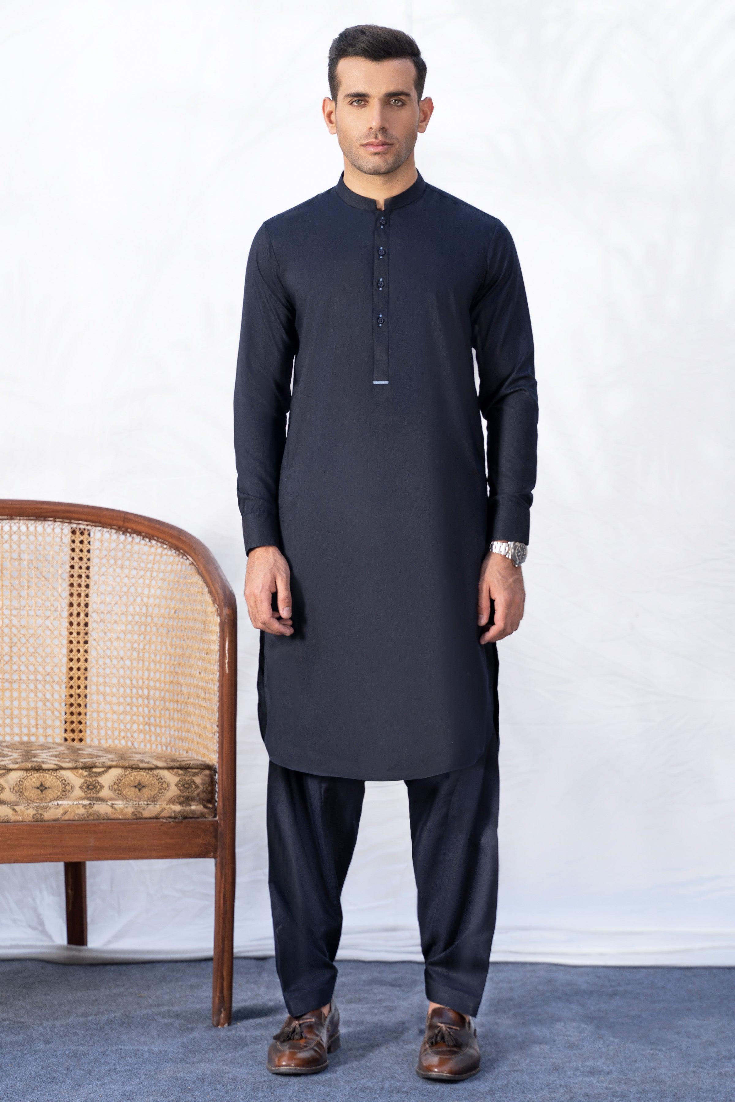 SHALWAR KAMEEZ NAVY at Charcoal Clothing