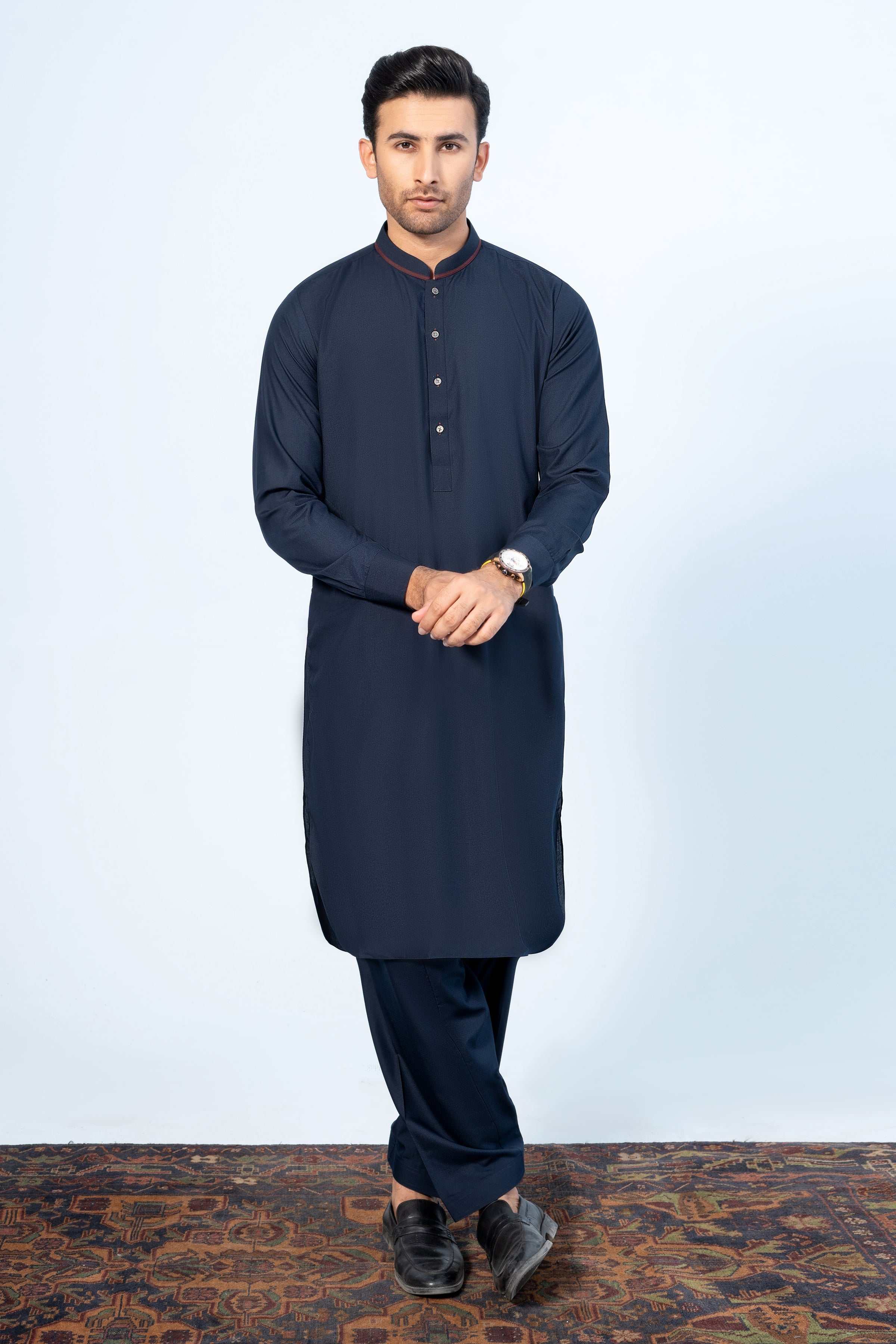 SHALWAR KAMEEZ NAVY at Charcoal Clothing